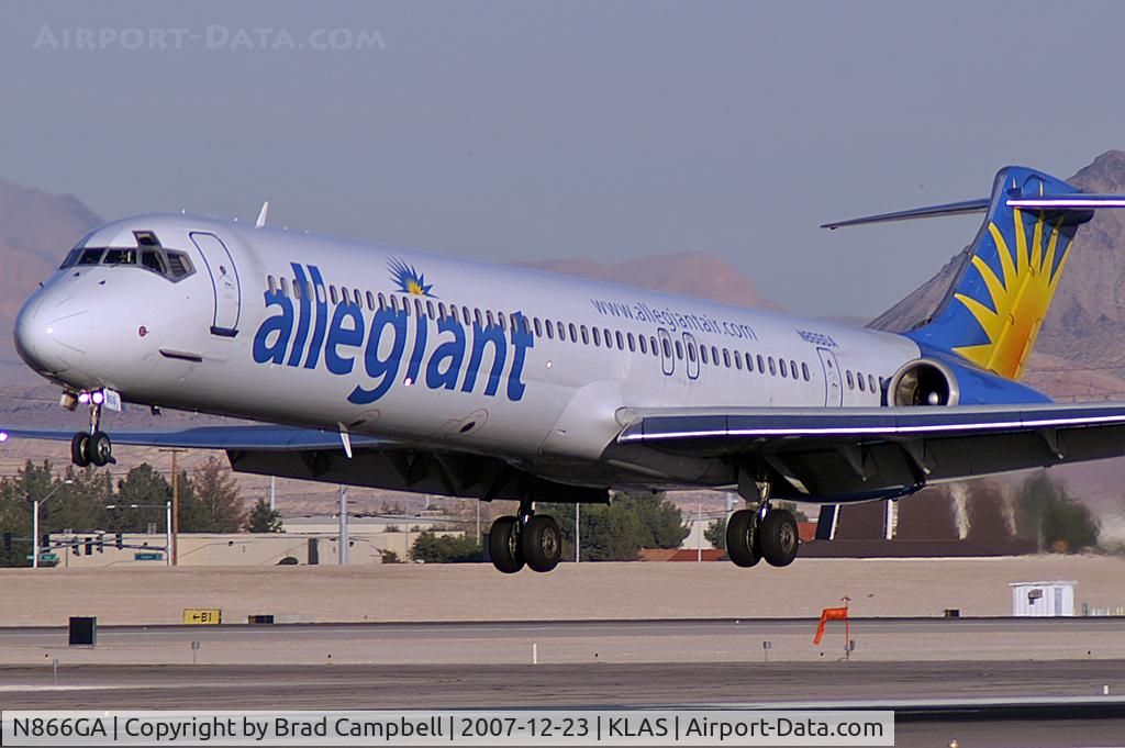N866GA, 1989 McDonnell Douglas MD-83 (DC-9-83) C/N 49910, Allegiant Air / 1989 McDonnell Douglas DC-9-83(MD-83)