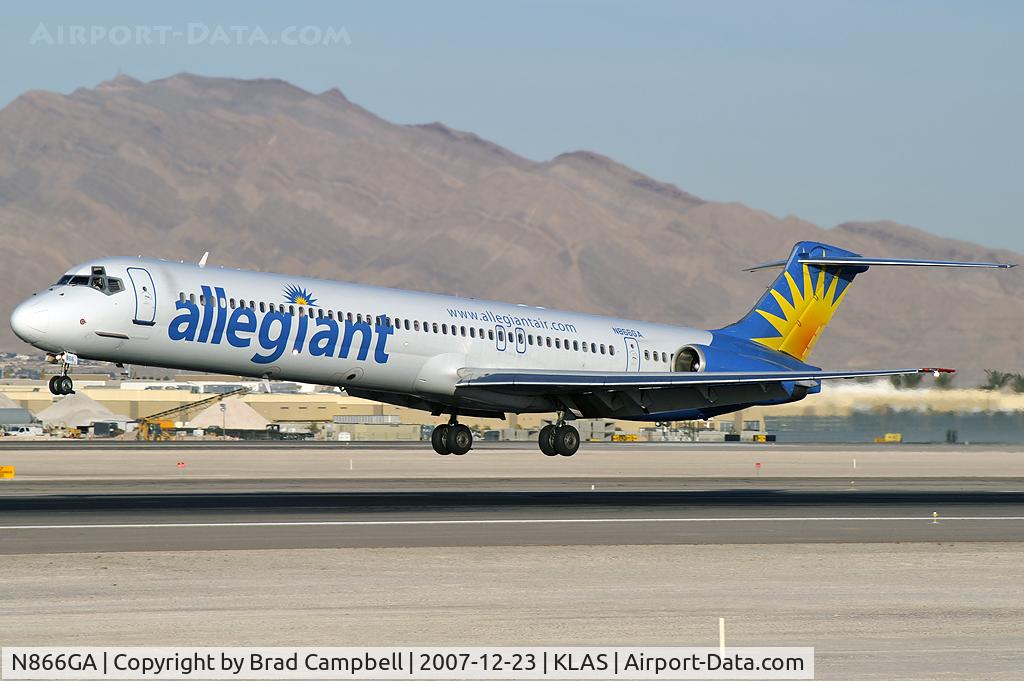 N866GA, 1989 McDonnell Douglas MD-83 (DC-9-83) C/N 49910, Allegiant Air / 1989 McDonnell Douglas DC-9-83(MD-83)
