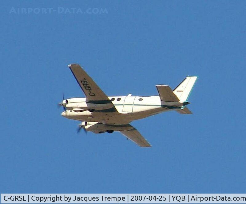 C-GRSL, 1974 Beech C90 King Air C/N LJ-609, Around the airport