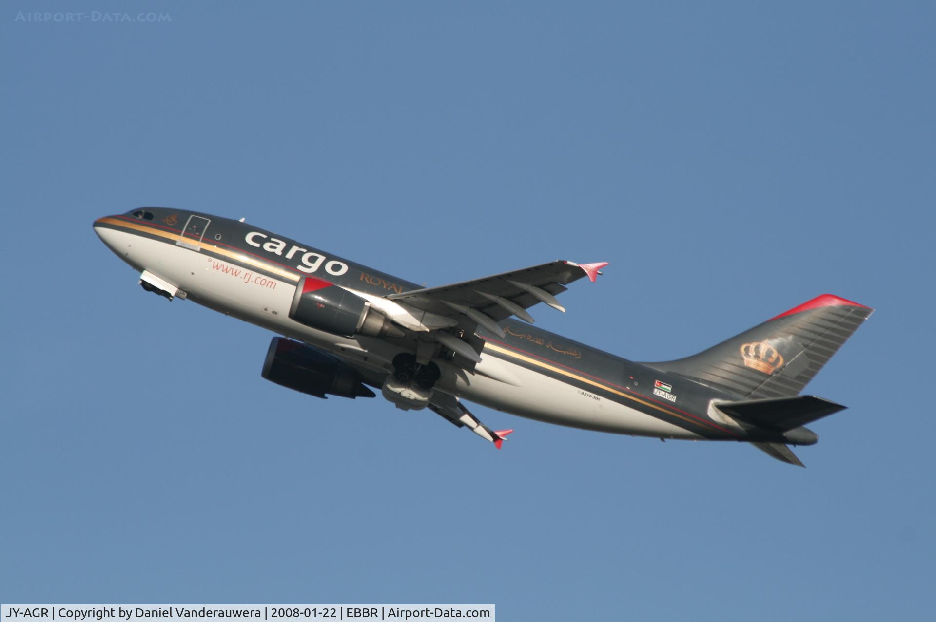 JY-AGR, 1988 Airbus A310-304(F) C/N 490/4451, taking off from rwy 25R