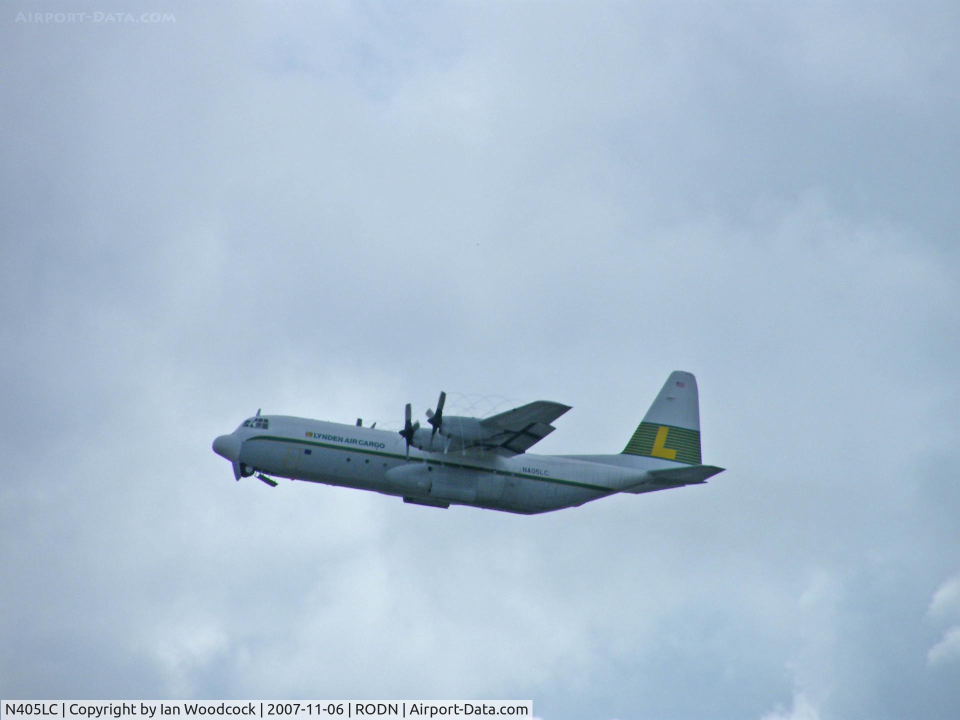 N405LC, 1985 Lockheed L-100-30 Hercules (L-382G) C/N 382-5025, Lockheed L-100 30/Lynden Air Cargo/Departing Kadena