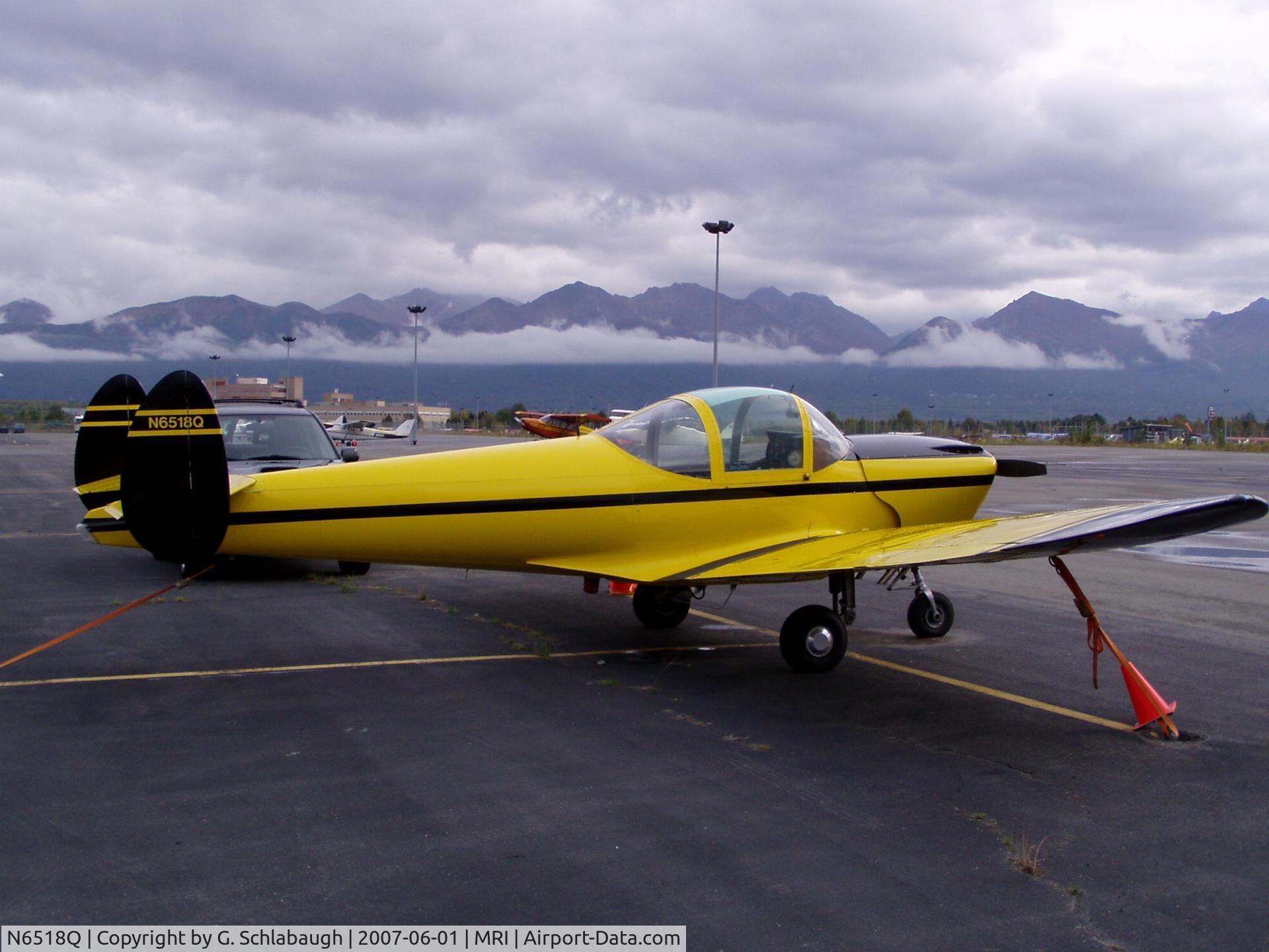 N6518Q, 1966 Alon A2 Aircoupe C/N A-118, alon aircoupe Merrill Field Anchorage Alaska