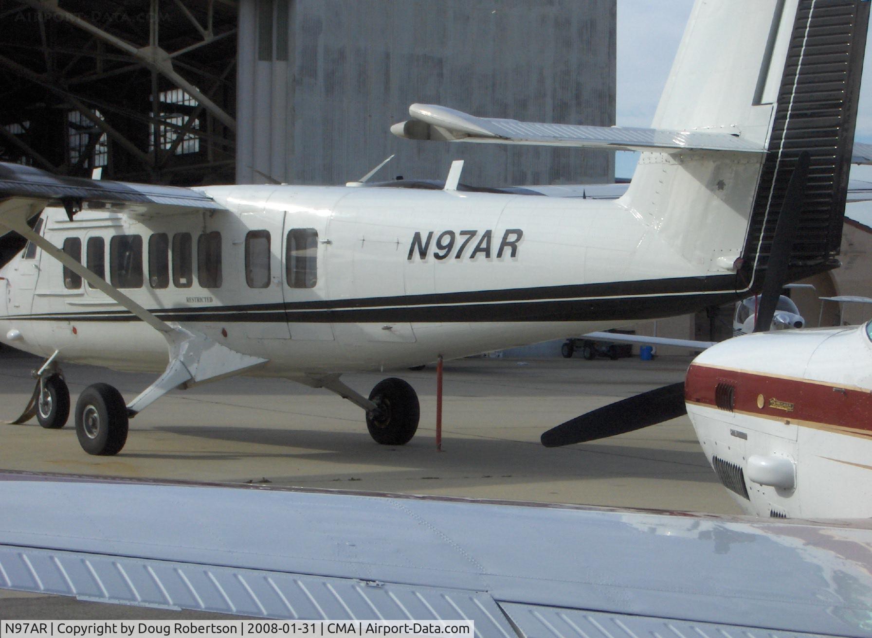 N97AR, 1973 De Havilland Canada DHC-6-300 Twin Otter C/N 365, 1973 DeHavilland DHC-6-300 TWIN OTTER STOL, two 620 shp P&W(C) PT6A-27s. Flight crew-2 + 20 passengers