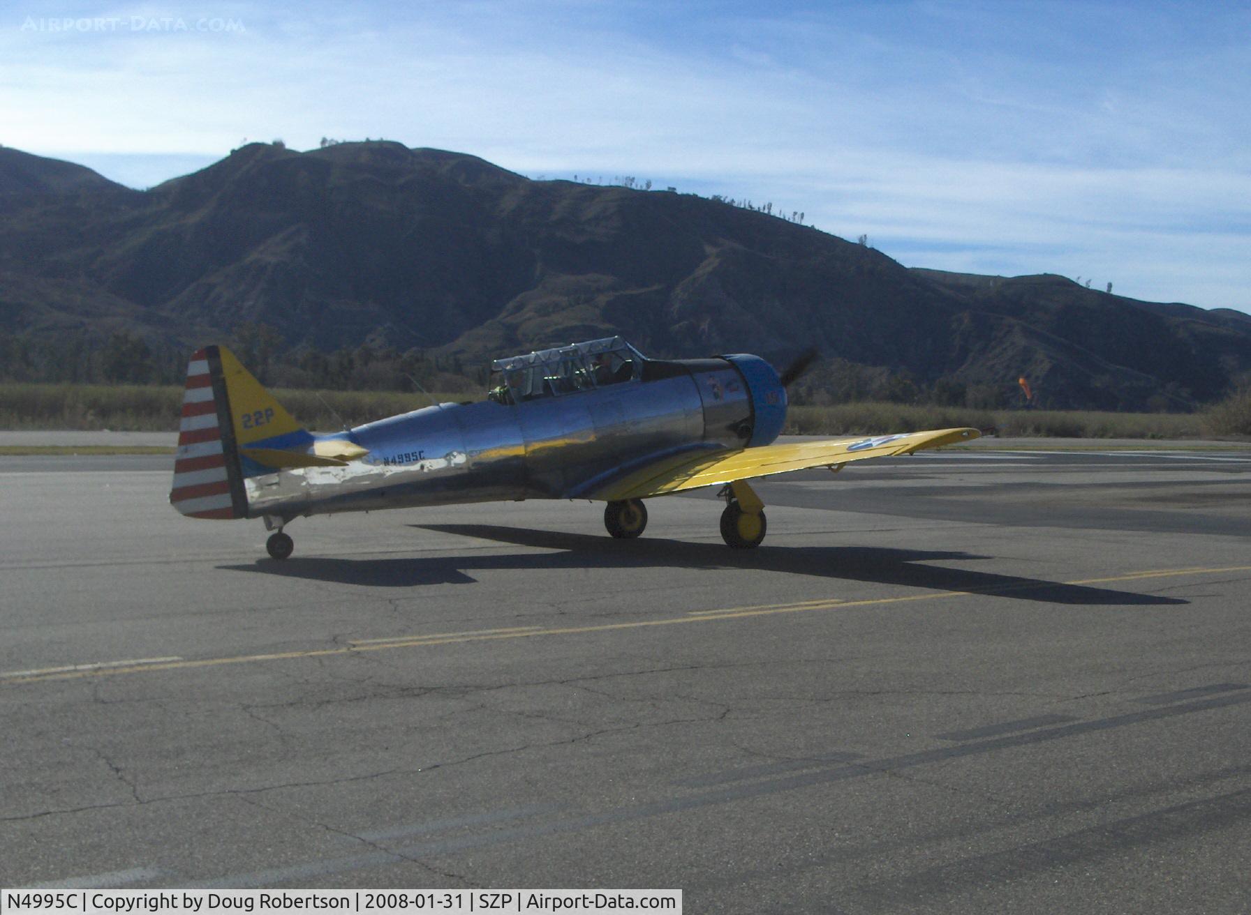 N4995C, 1949 North American T-6G Texan C/N 168-481, 1949 North American T-6G TEXAN 'Thirsty Girl', P&W R-1340 600 Hp, high power turnup