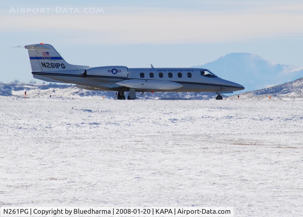 N261PG, 1980 Gates Learjet 35A C/N 329, Position and Hold for takeoff.