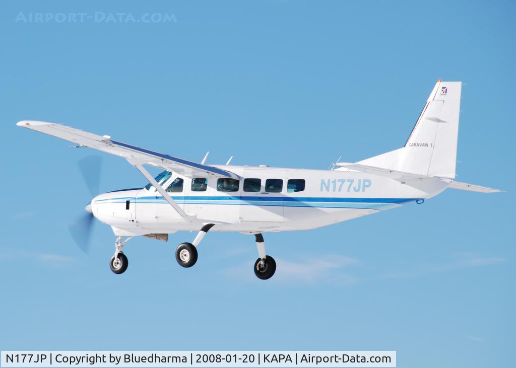 N177JP, 1989 Cessna 208 Caravan I C/N 20800146, Approach to 17L.