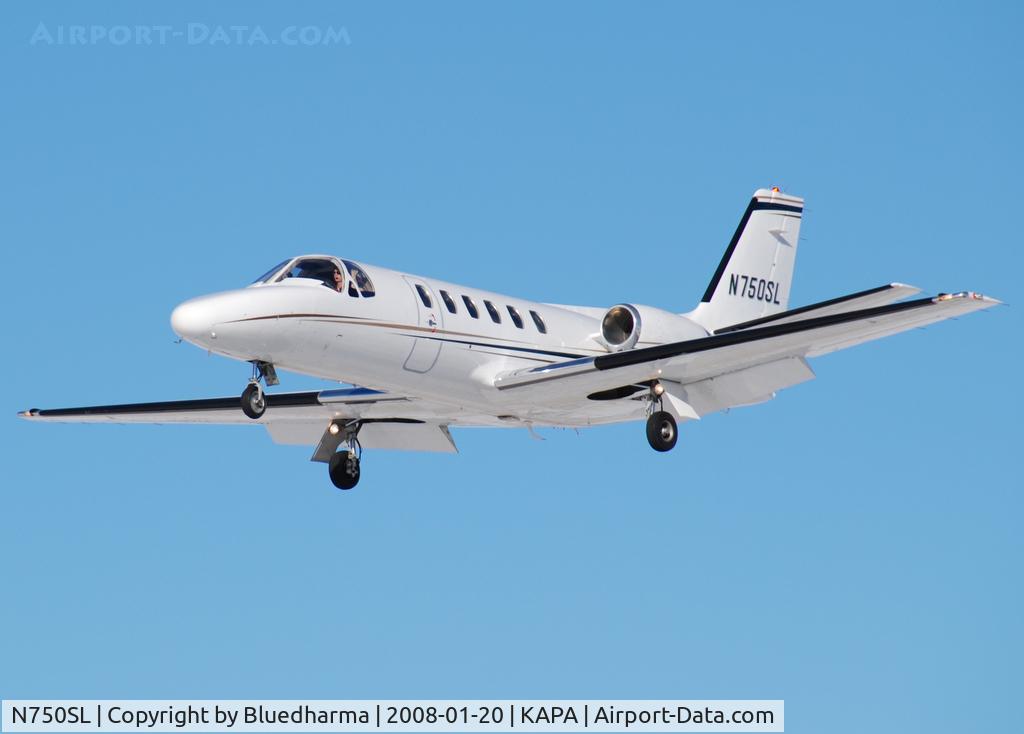 N750SL, 1994 Cessna 550 Citation II C/N 550-0554, Approach to 17L.