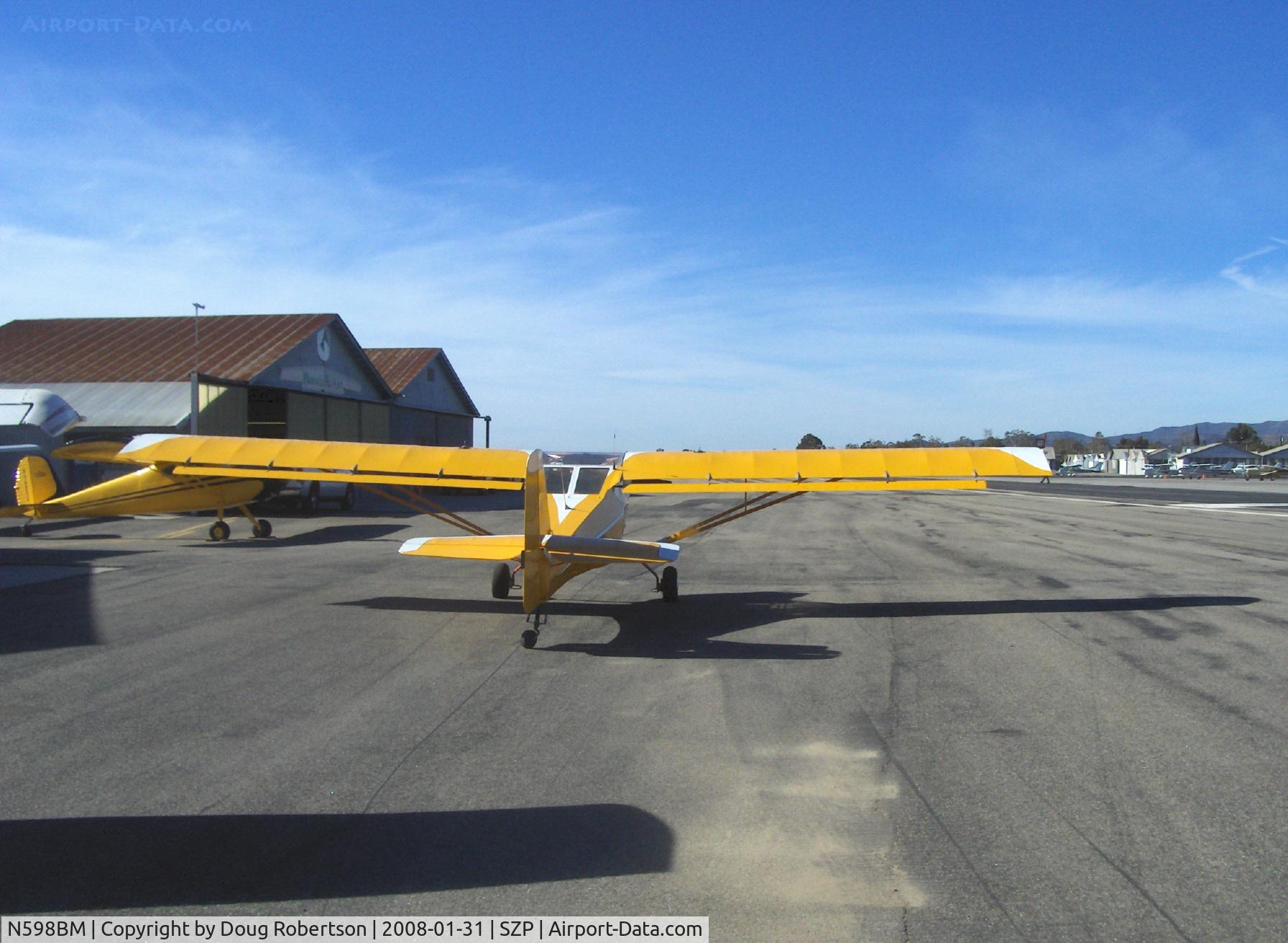 N598BM, 1994 Skystar Kitfox IV C/N CCU004, 1994 Durbin KITFOX IV, Continental O-200 100 Hp