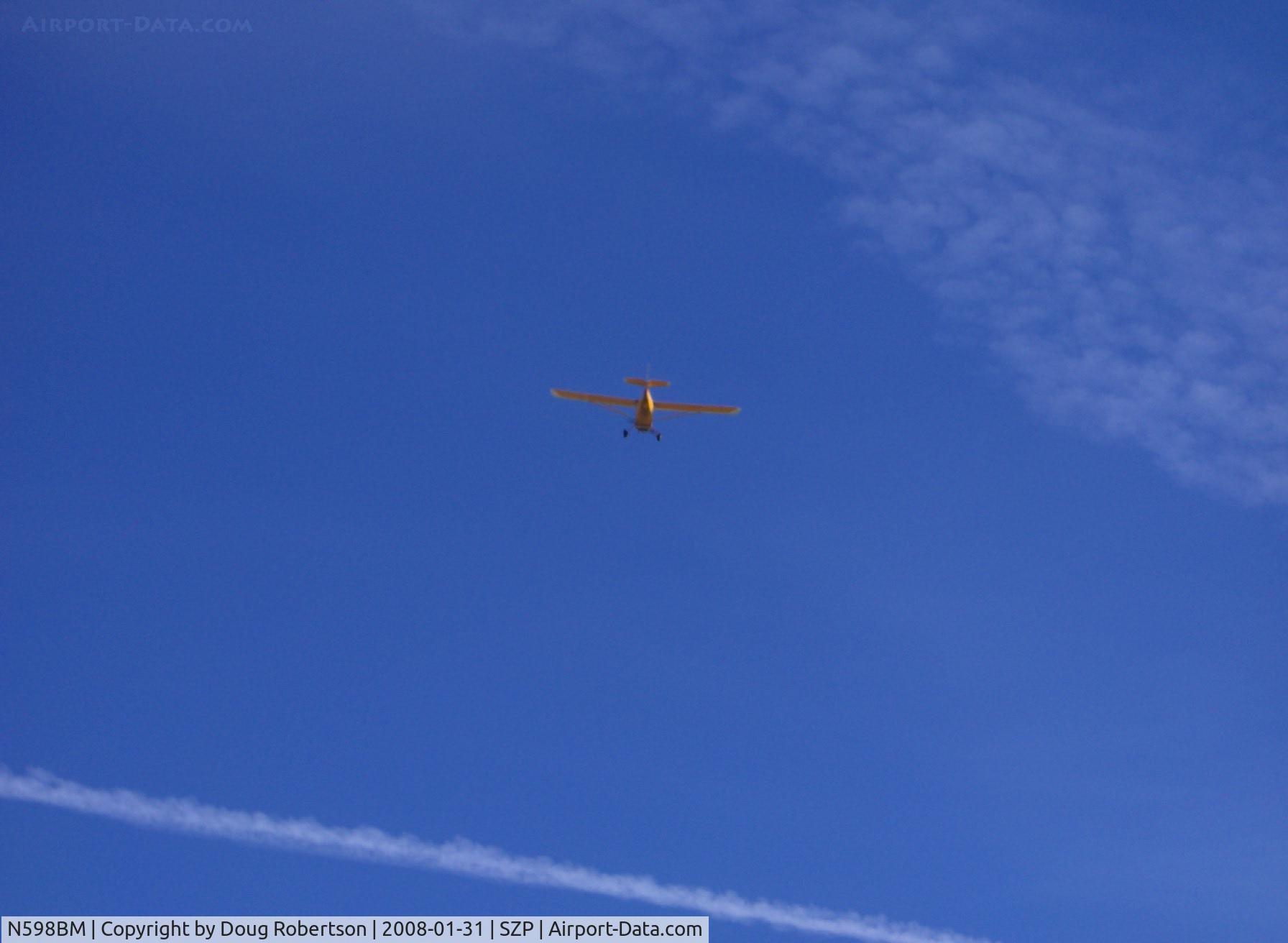 N598BM, 1994 Skystar Kitfox IV C/N CCU004, 1994 Durbin KITFOX IV, Continental O-200 100 Hp, takeoff climb Rwy 04