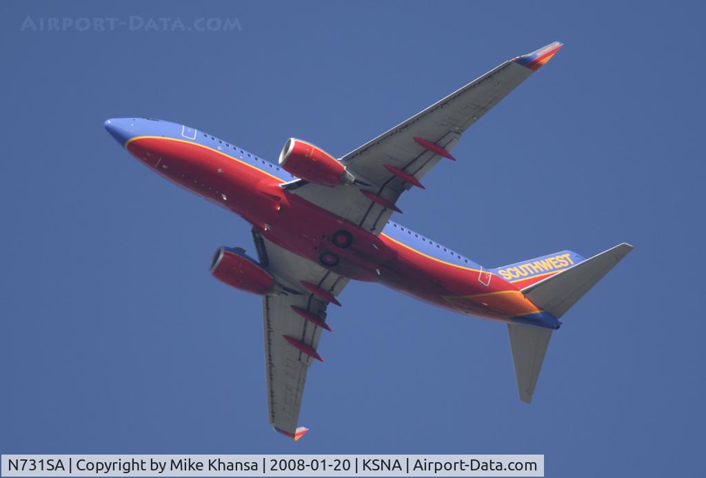 N731SA, 1999 Boeing 737-7H4 C/N 27863, Southwest B737-7H4 lifting off on a gorgeous day.