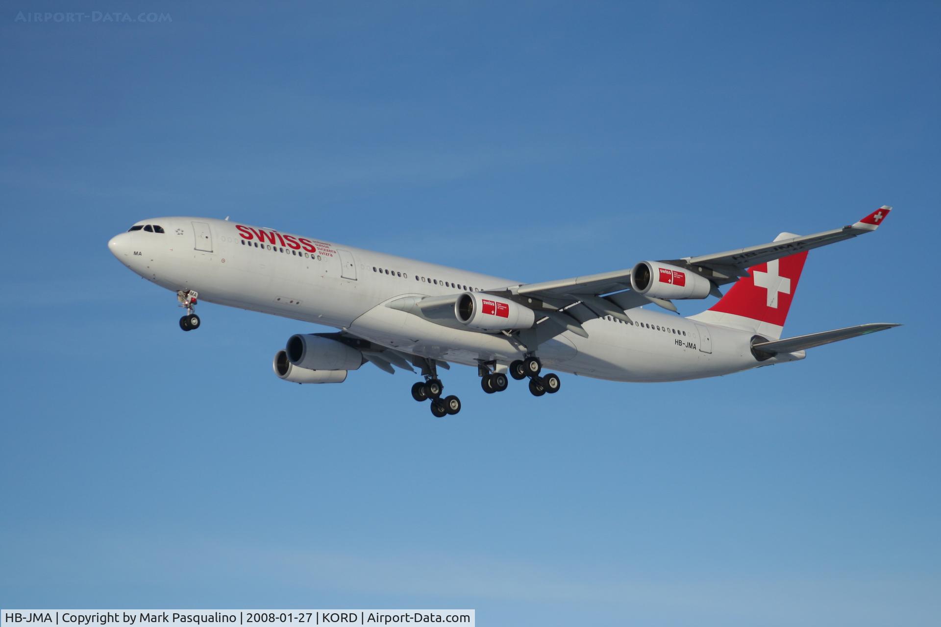 HB-JMA, 2003 Airbus A340-313 C/N 538, Airbus A340-300