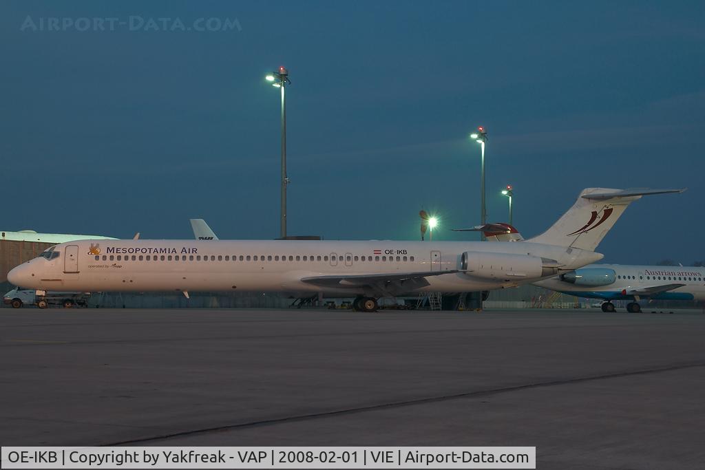 OE-IKB, 1986 McDonnell Douglas MD-83 (DC-9-83) C/N 49448, Mesopotamia Air MD80