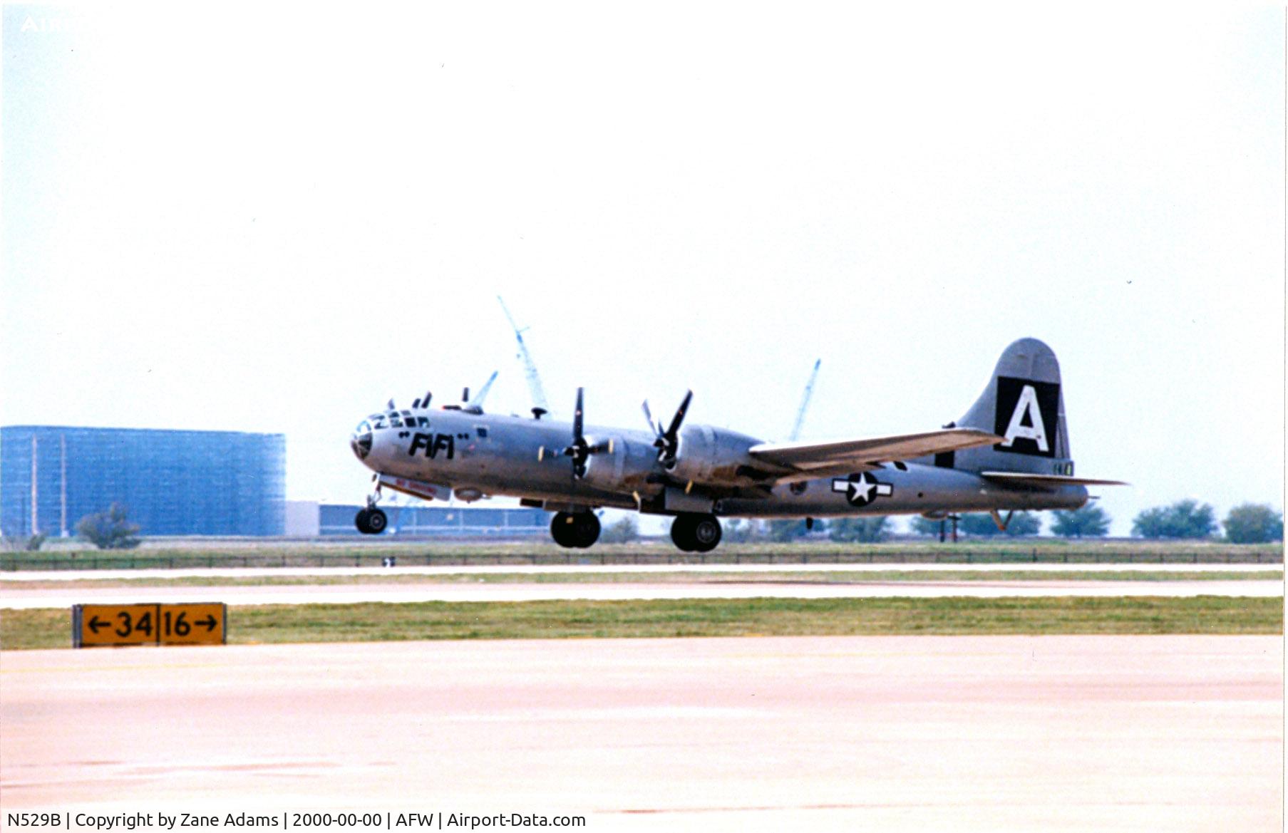 N529B, 1944 Boeing B-29A-60-BN Superfortress C/N 11547, B-29 FIFI Takes off from Allaince Ft. Worth
