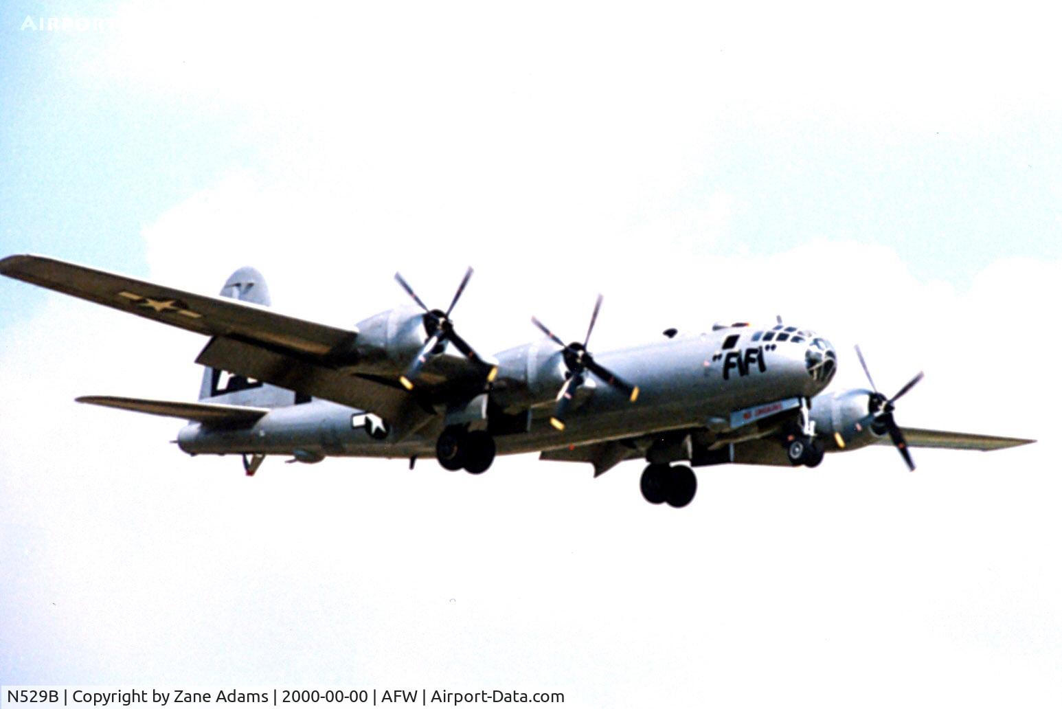 N529B, 1944 Boeing B-29A-60-BN Superfortress C/N 11547, B-29 FIFI TLanding at Allaince Ft. Worth