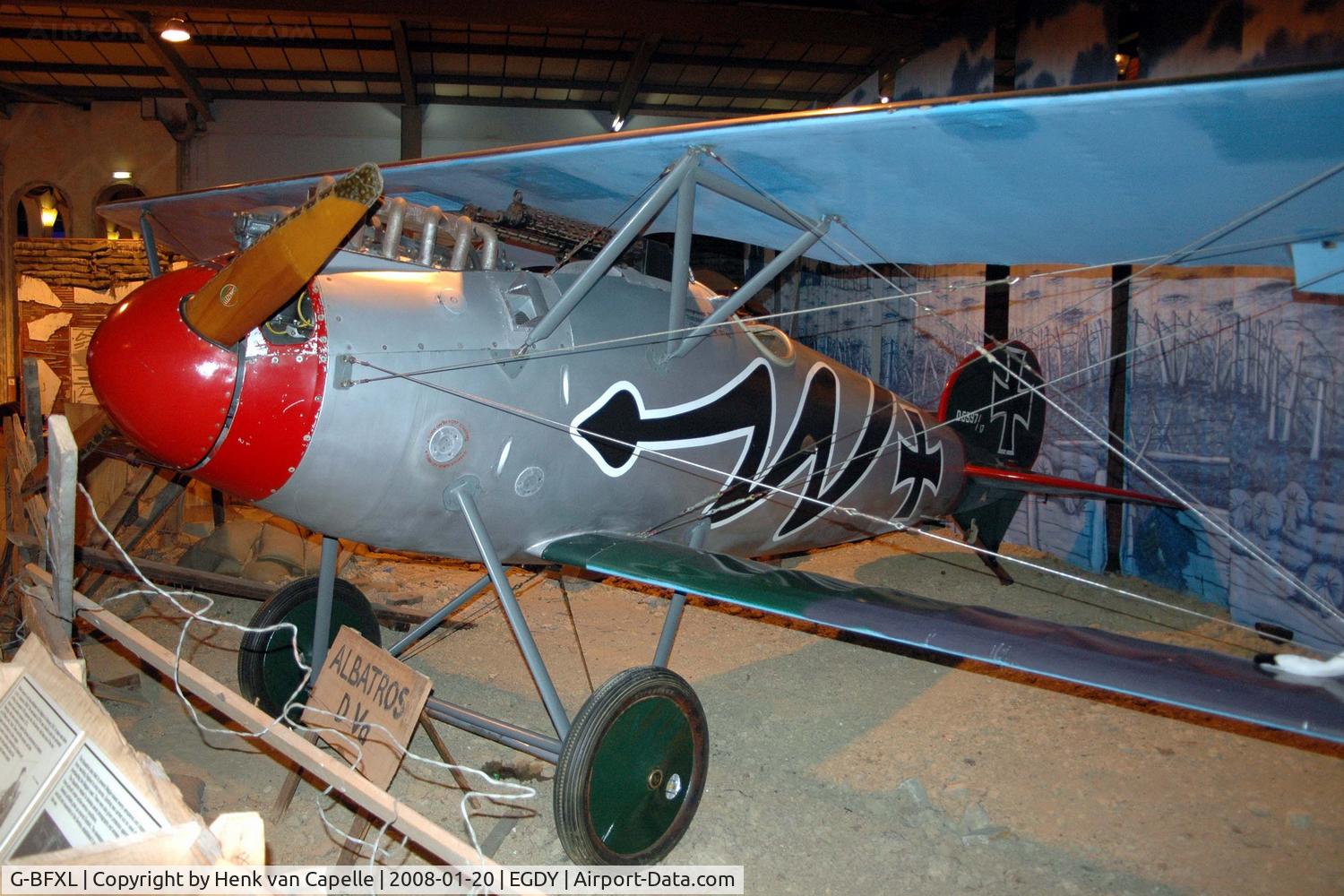 G-BFXL, Albatros D-Va Replica C/N 0034, Albatros DVA replica, now preserved in Fleet Air Arm Museum.