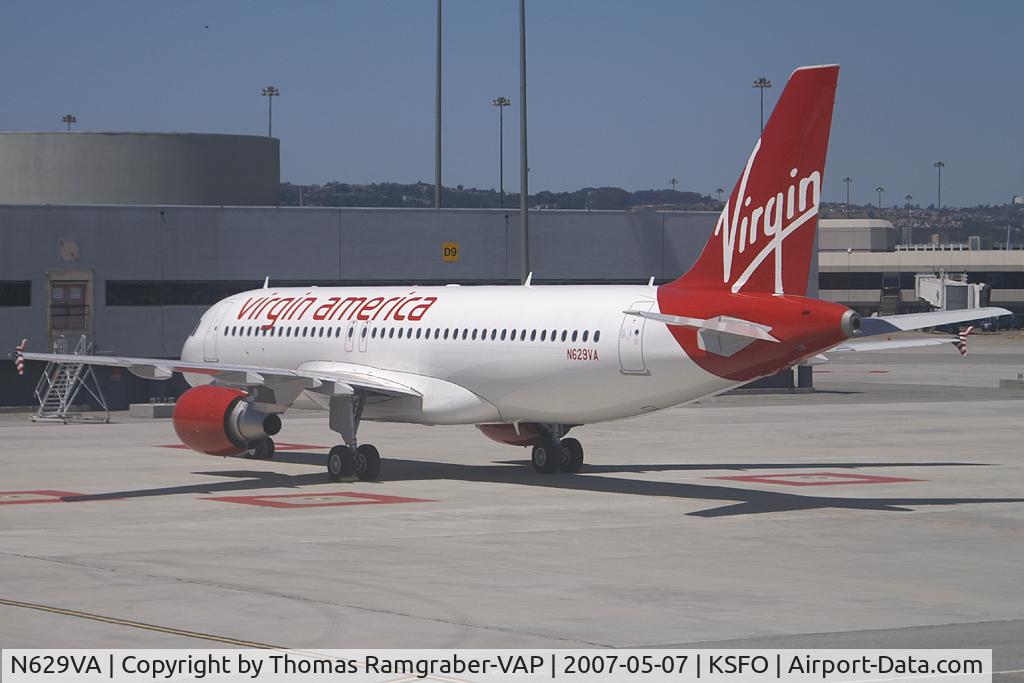 N629VA, 2007 Airbus A320-214 C/N 3037, Virgin America Airbus A320