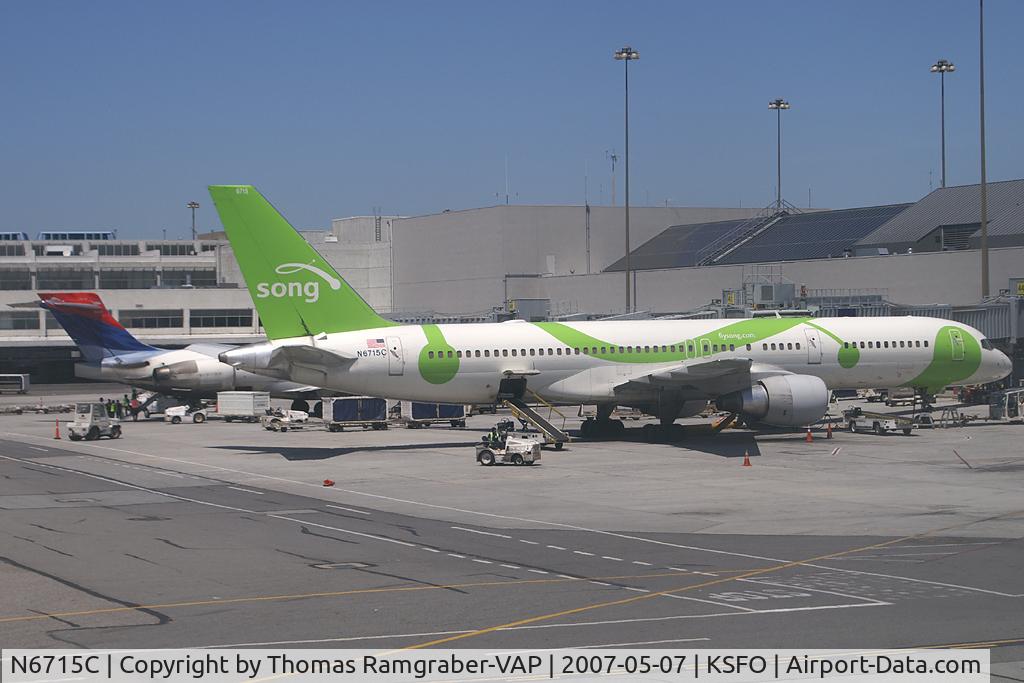 N6715C, 2001 Boeing 757-232 C/N 30486, Song Boeing 757-200