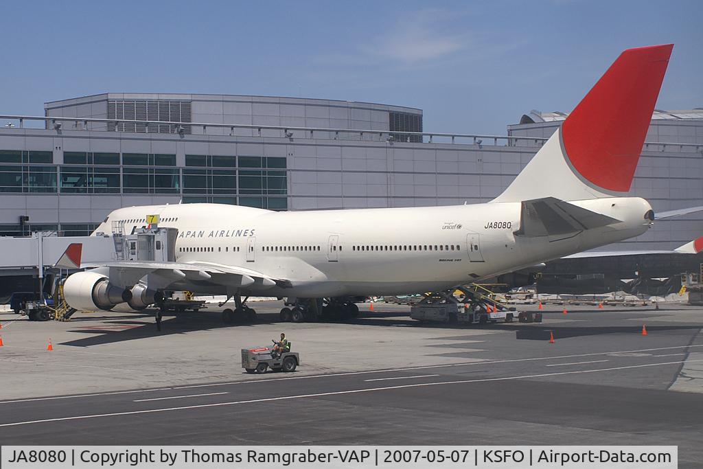 JA8080, 1990 Boeing 747-446 C/N 24886, Japan Airlines - JAL Boeing 747-400
