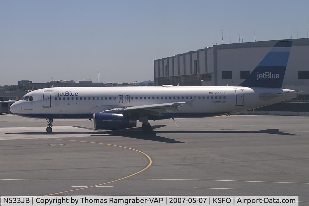 N533JB, 2002 Airbus A320-232 C/N 1652, Jetblue Airways Airbus A320