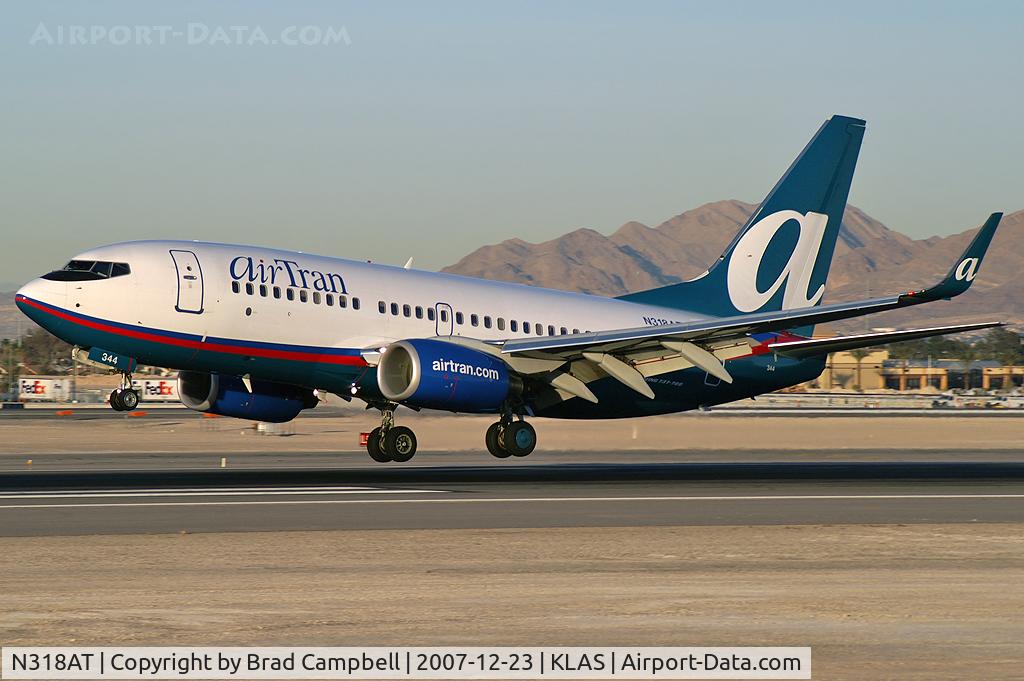 N318AT, 2007 Boeing 737-7BD C/N 33931, airTran / 2007 Boeing 737-7BD