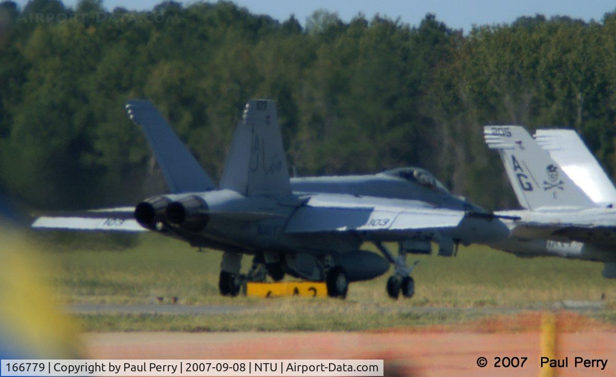 166779, 2006 Boeing F/A-18E Super Hornet C/N E125, Marshalling out for the fleet fly-by and TacDemo