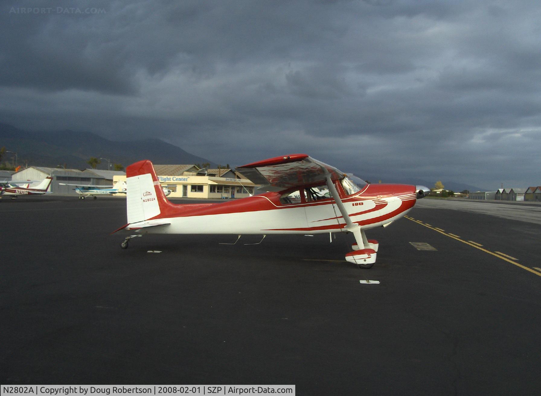 N2802A, 1953 Cessna 180 C/N 30002, 1953 Cessna 180, Continental O-470-A 225 Hp, 1st year of production