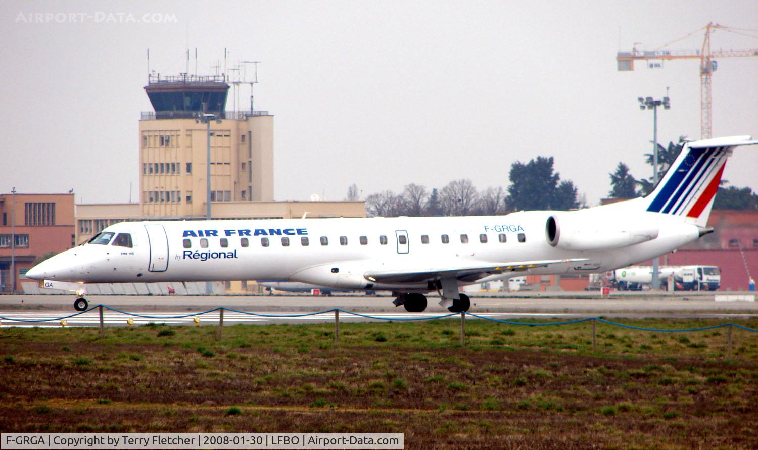 F-GRGA, 1997 Embraer EMB-145EU (ERJ-145EU) C/N 145008, Air France / Regional Airlines Emb 145 at Toulouse