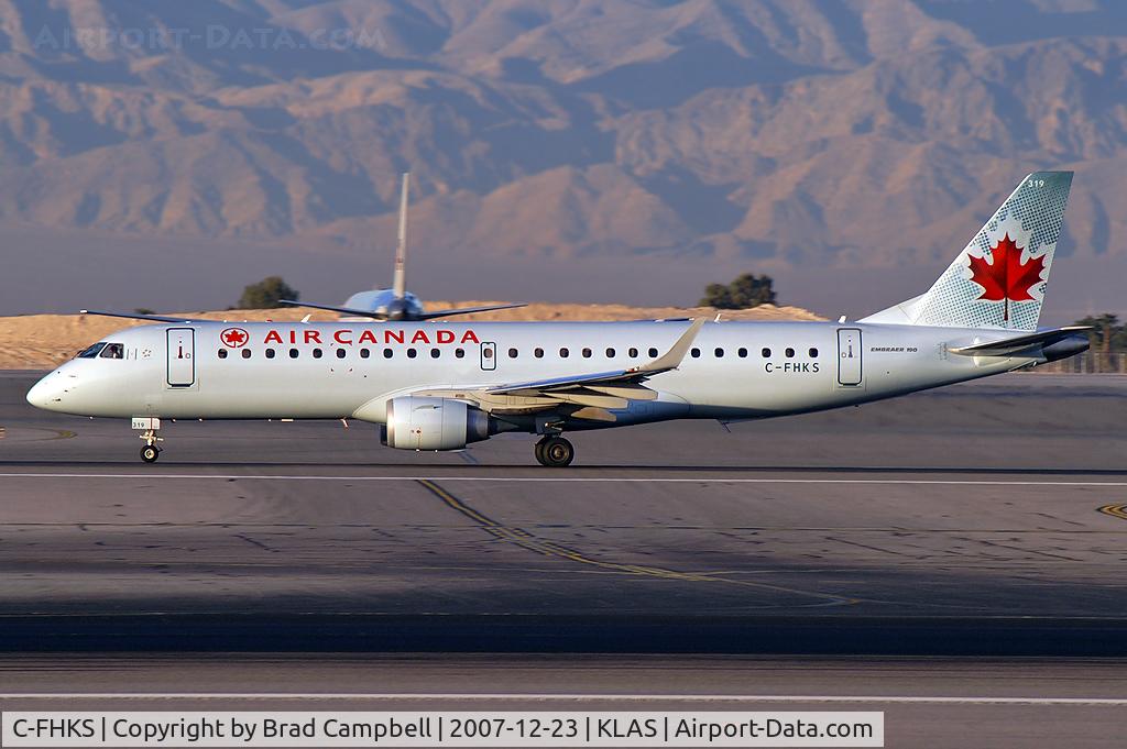 C-FHKS, 2007 Embraer 190AR (ERJ-190-100IGW) C/N 19000064, Air Canada / 2007 Embraer ERJ 190-100 IGW