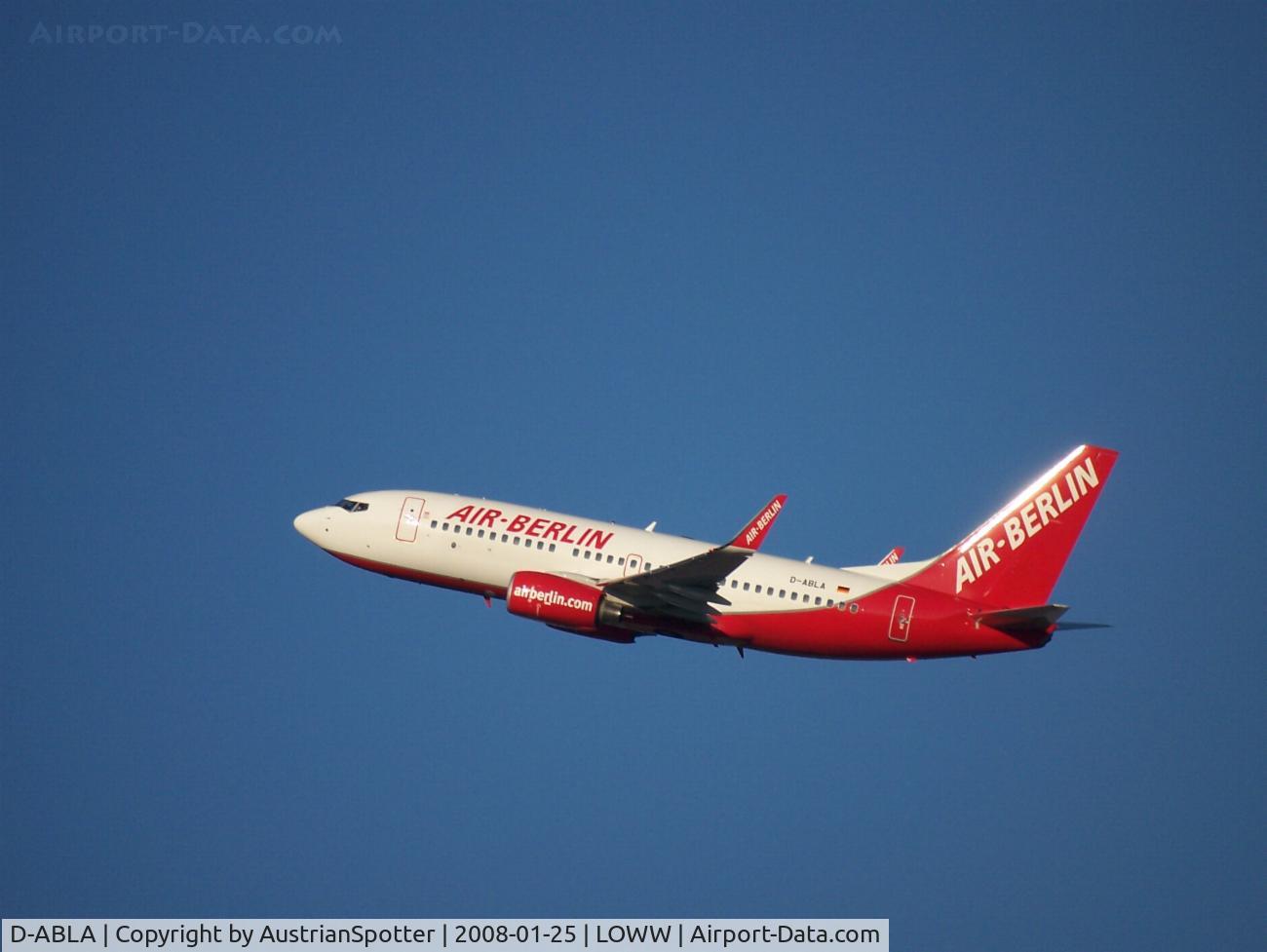 D-ABLA, 2007 Boeing 737-76J C/N 36114, A New Airplane B 737-76J with an old Airbus A 320 Registration !!