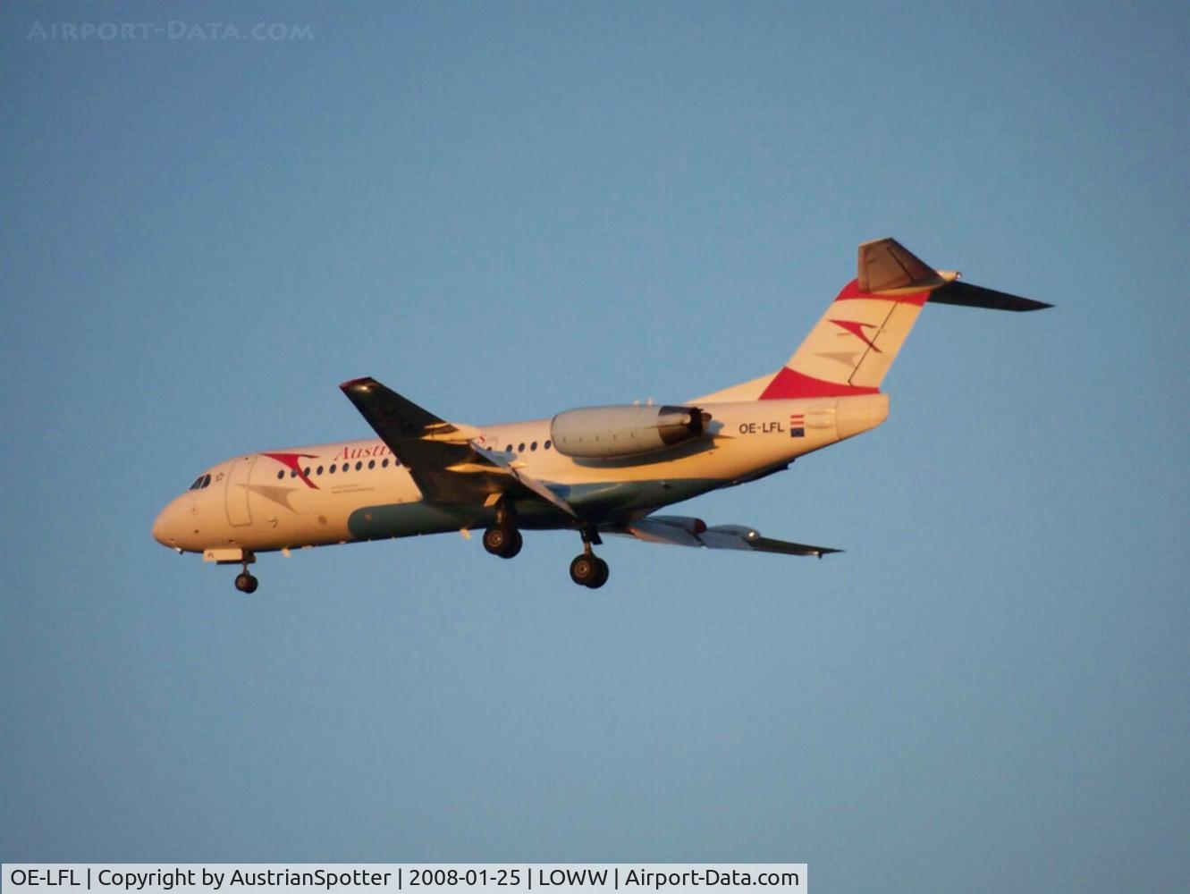 OE-LFL, 1995 Fokker 70 (F-28-0070) C/N 11573, Austrian Arrows