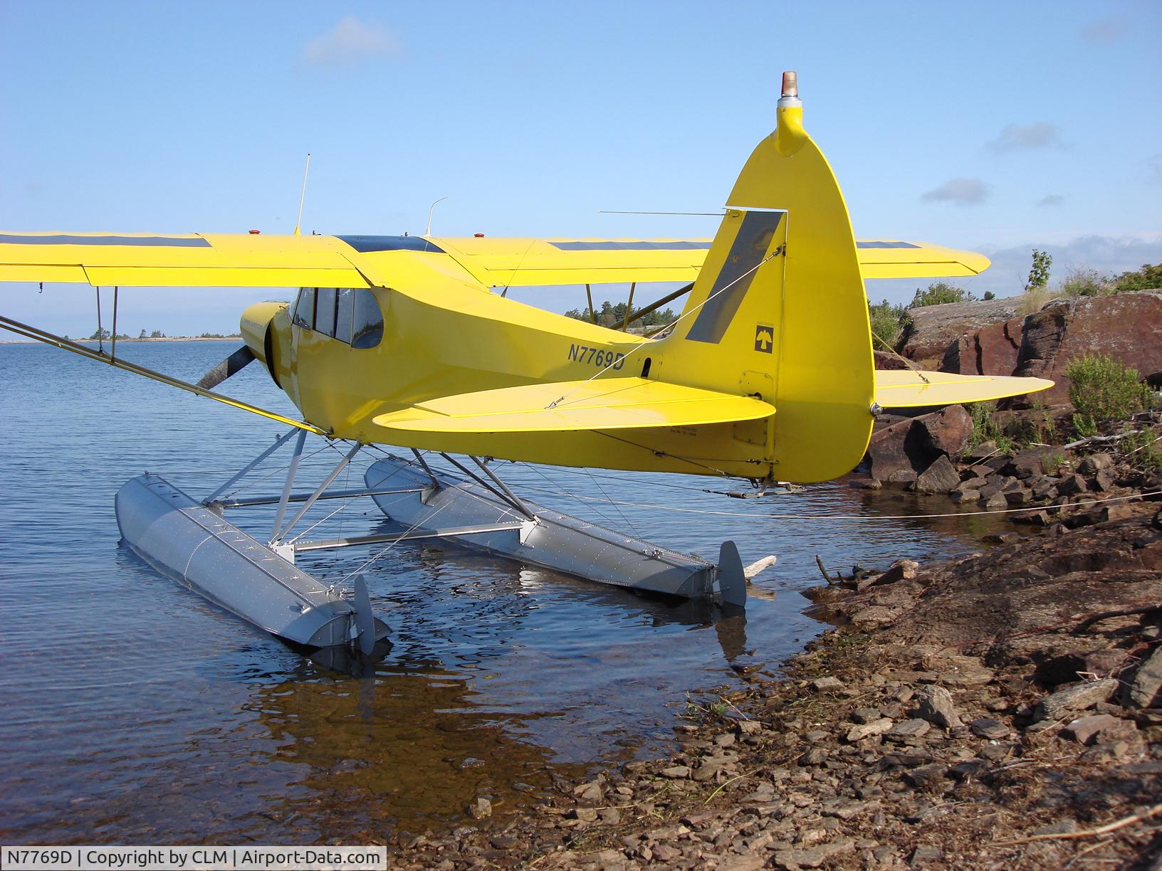 N7769D, 1957 Piper PA-18-150 Super Cub C/N 18-5948, On the Georgian Bay, Lake Huron