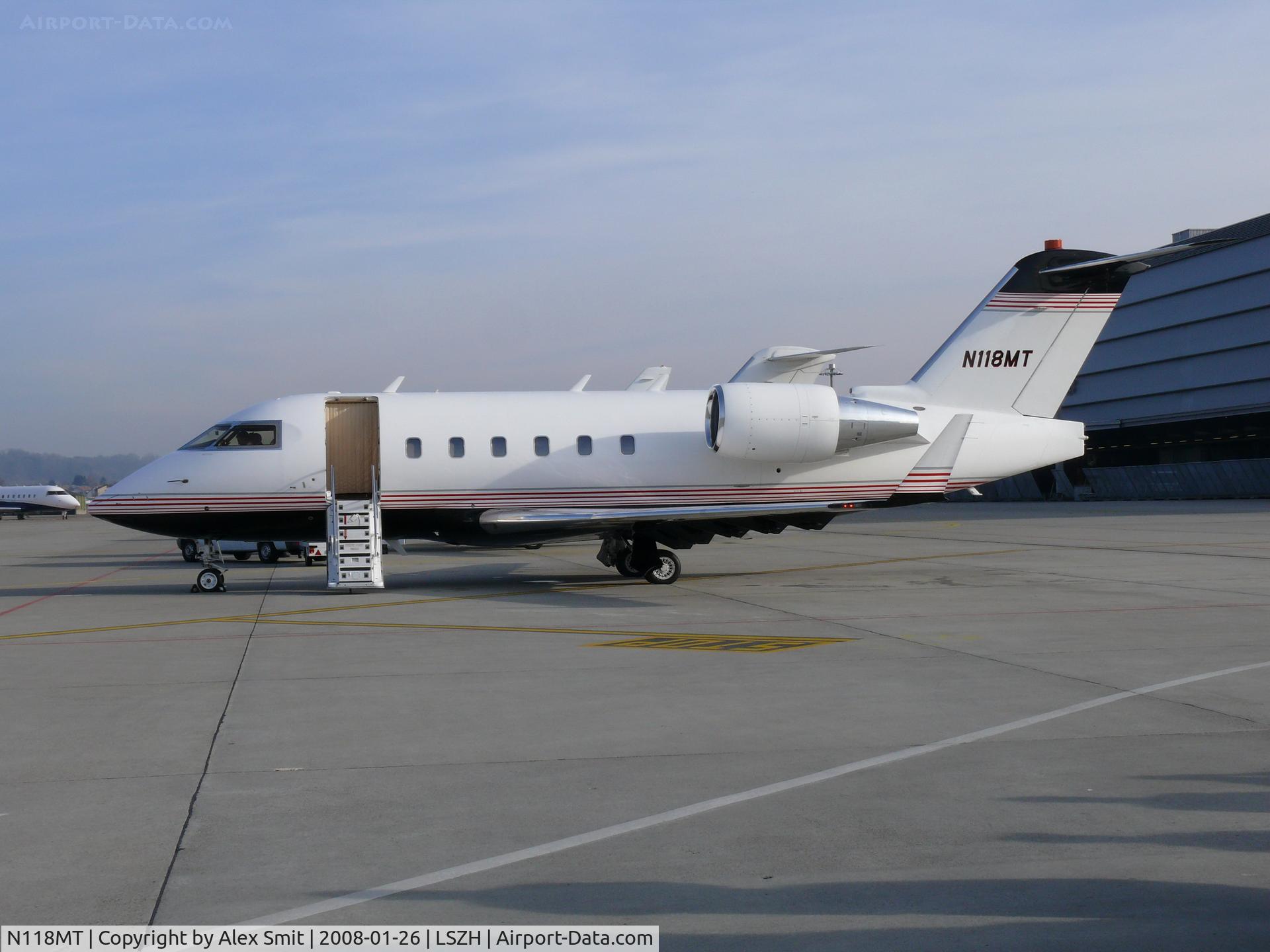 N118MT, 1990 Canadair Challenger 601-3A (CL-600-2B16) C/N 5077, Visitor for the World Economics Forum 2008