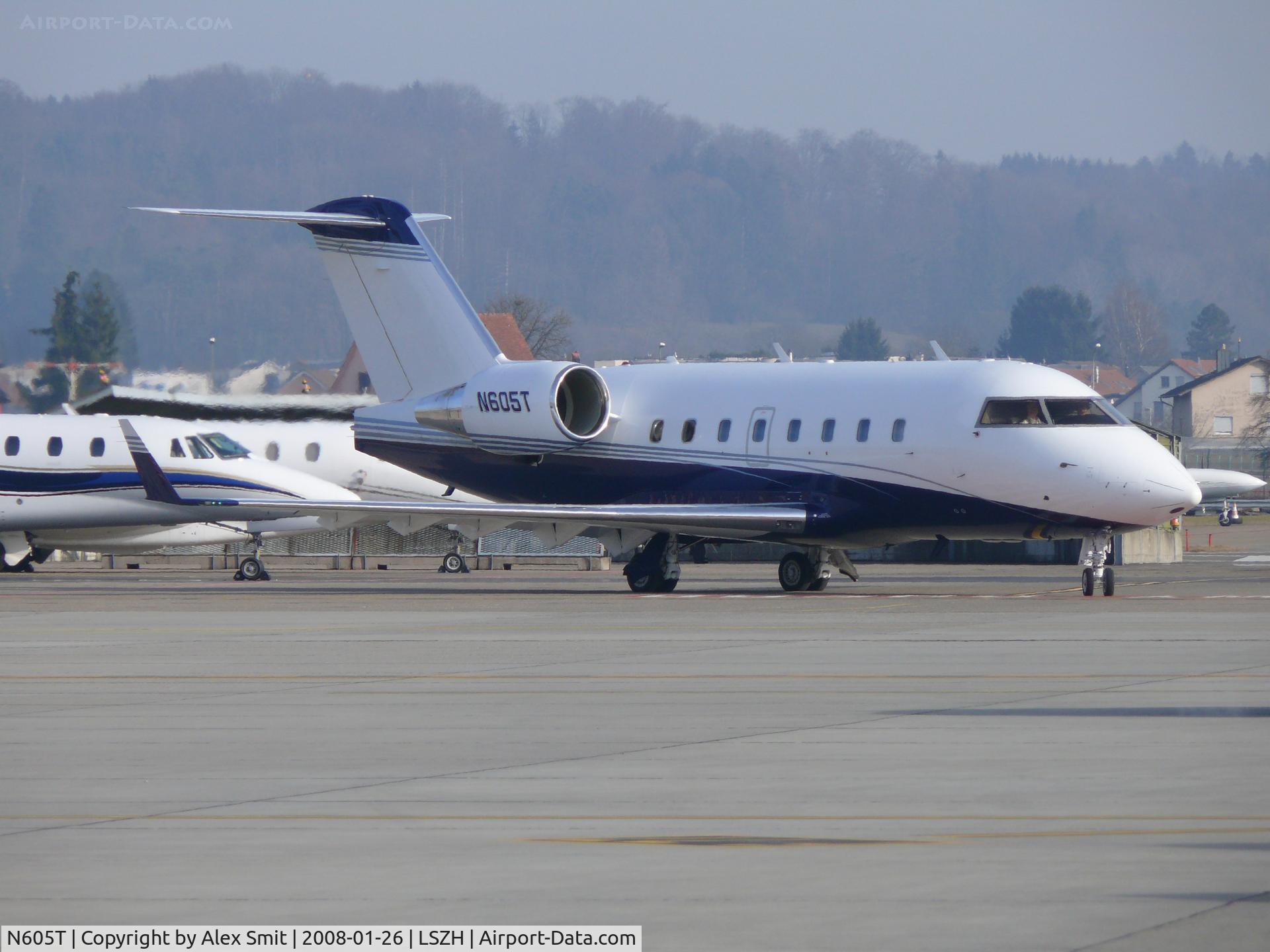 N605T, 1995 Canadair Challenger 601-3R (CL-600-2B16) C/N 5191, Visitor for World Economics Forum 2008