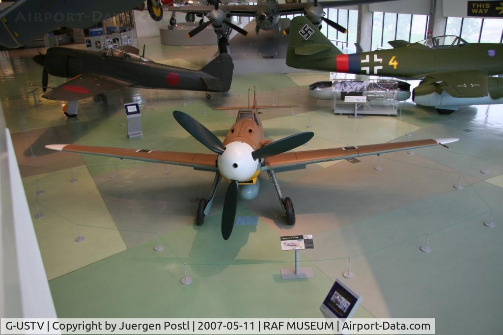 G-USTV, 1942 Messerschmitt Bf-109G-2/Trop C/N 10639, RAF Museum Hendon