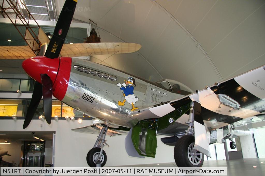 N51RT, 1944 North American F-51D Mustang C/N 122-40949, RAF Museum Hendon