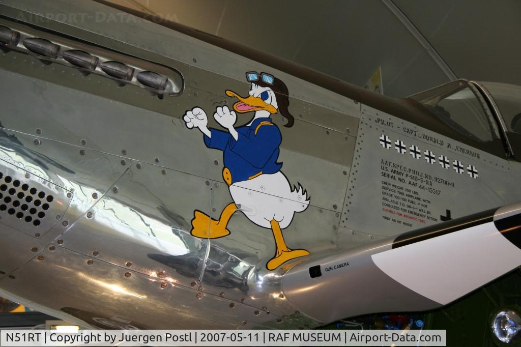 N51RT, 1944 North American F-51D Mustang C/N 122-40949, RAF Museum Hendon