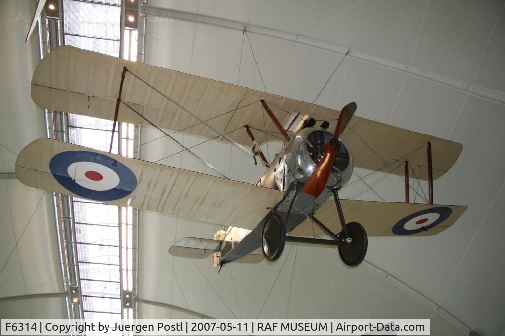 F6314, Sopwith F.1 Camel C/N Not found F6314, Sopwith Camel/RAF Museum Hendon