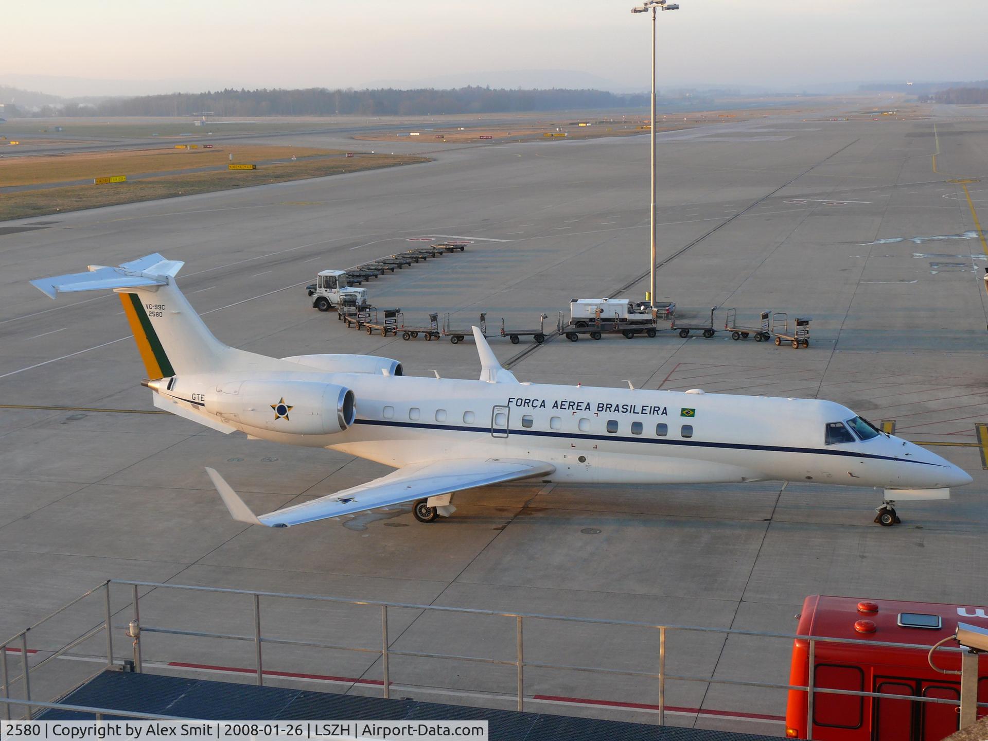2580, 2001 Embraer VC-99B (EMB-135BJ) C/N 145412, Visitor for the World Economics Forum 2008