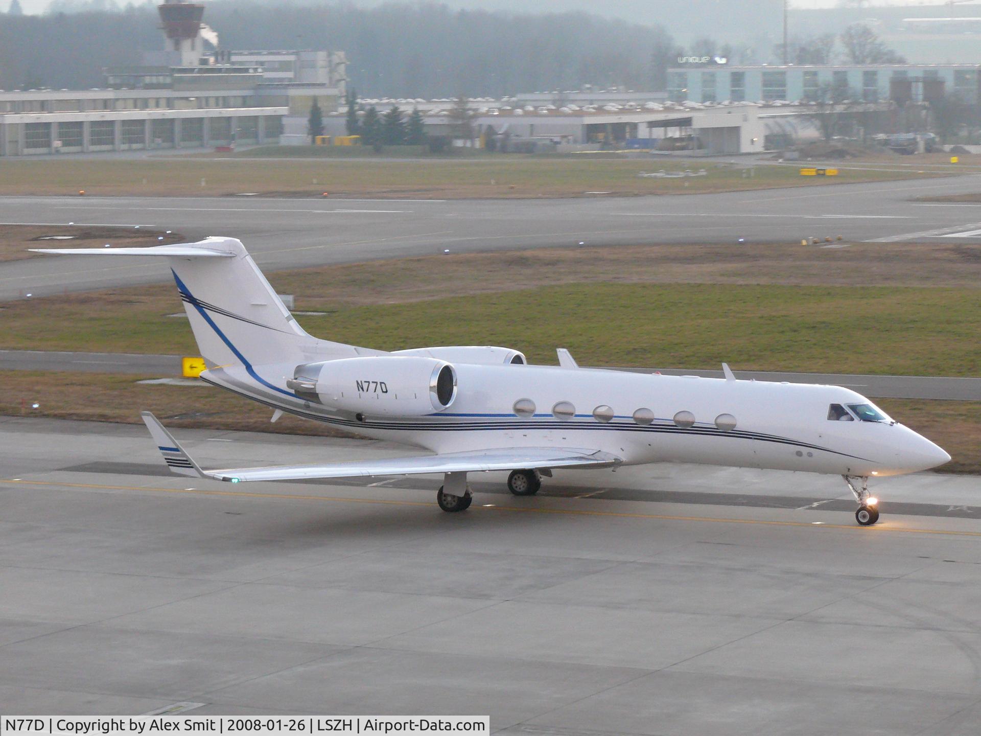 N77D, 1998 Gulfstream Aerospace G-IV C/N 1340, Visitor for the World Economics Forum 2008
