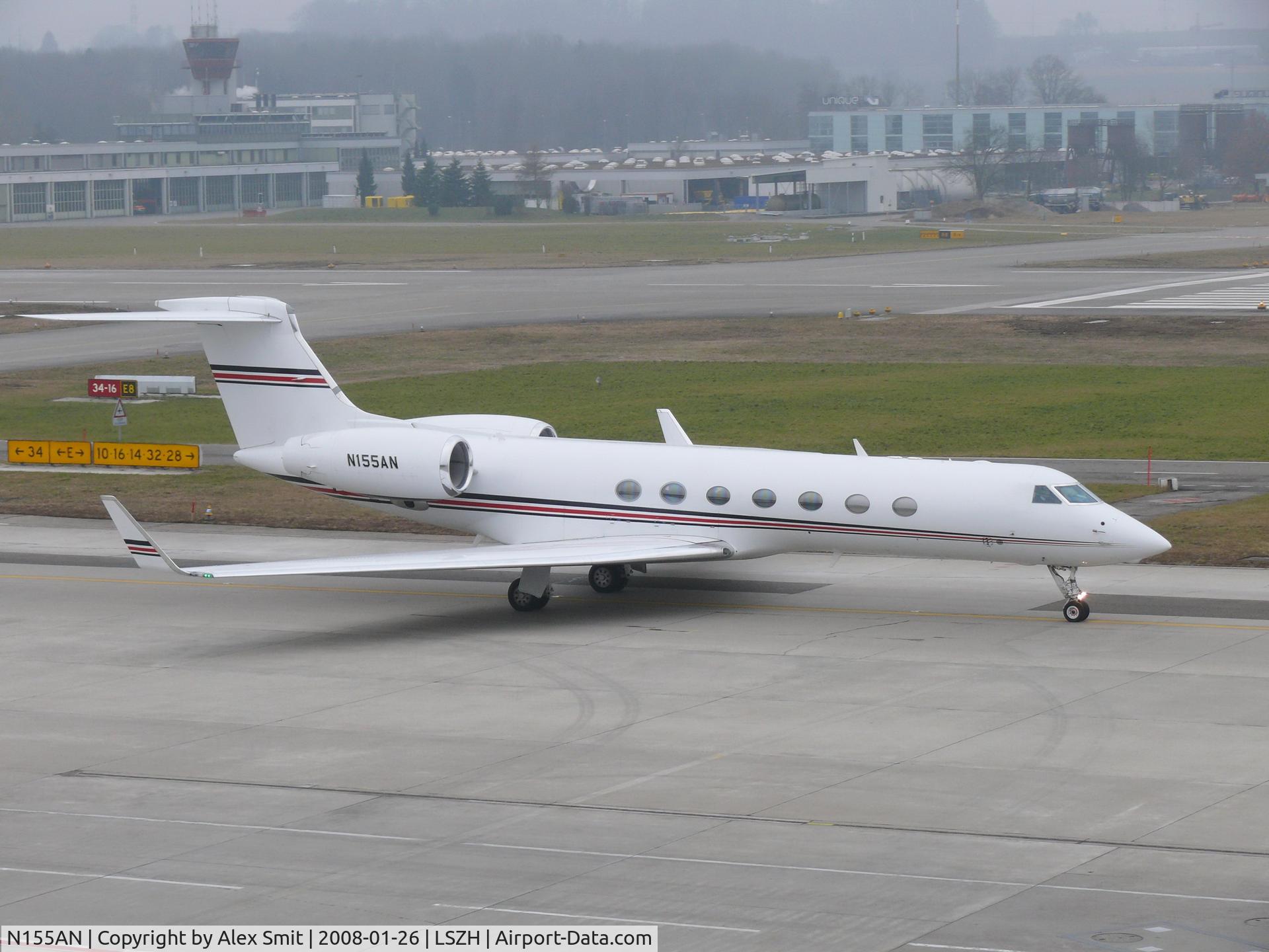 N155AN, 2003 Gulfstream Aerospace G-V C/N 5029, Visitor for the World Economics Forum 2008
