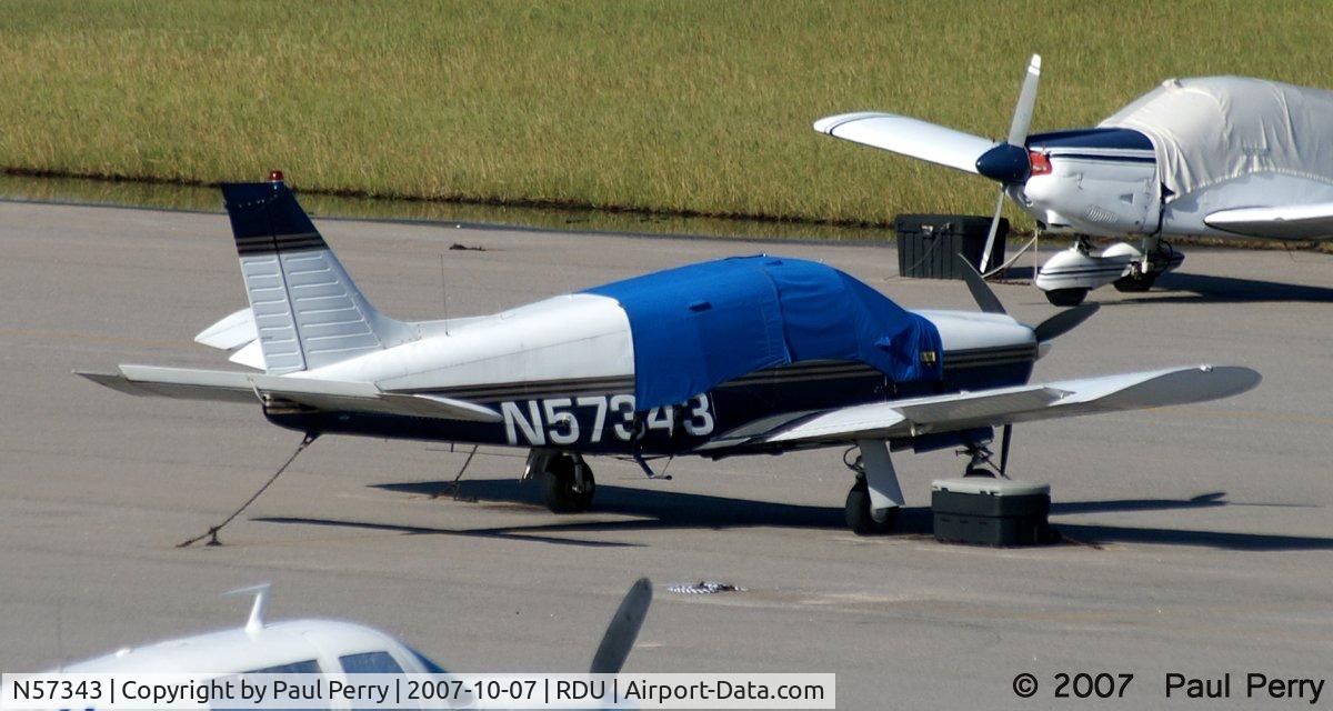 N57343, 1973 Piper PA-28R-200 C/N 28R-7435083, Under Cover