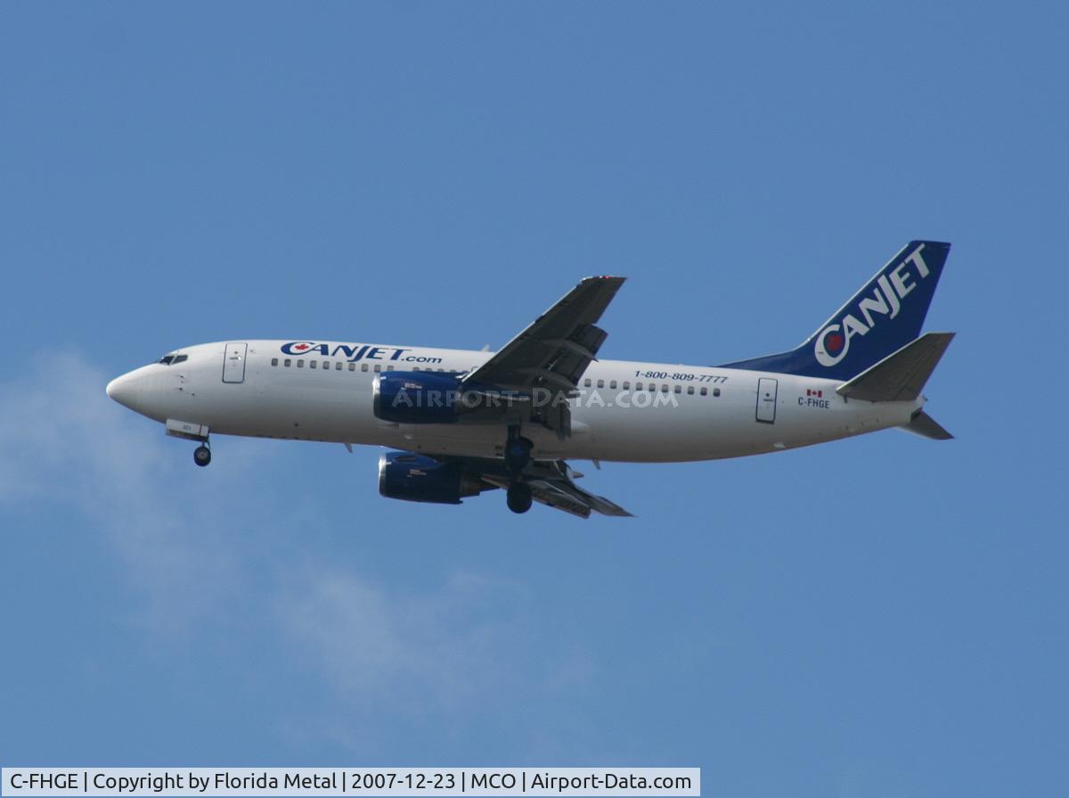 C-FHGE, 1987 Boeing 737-35B C/N 23970, Can Jet