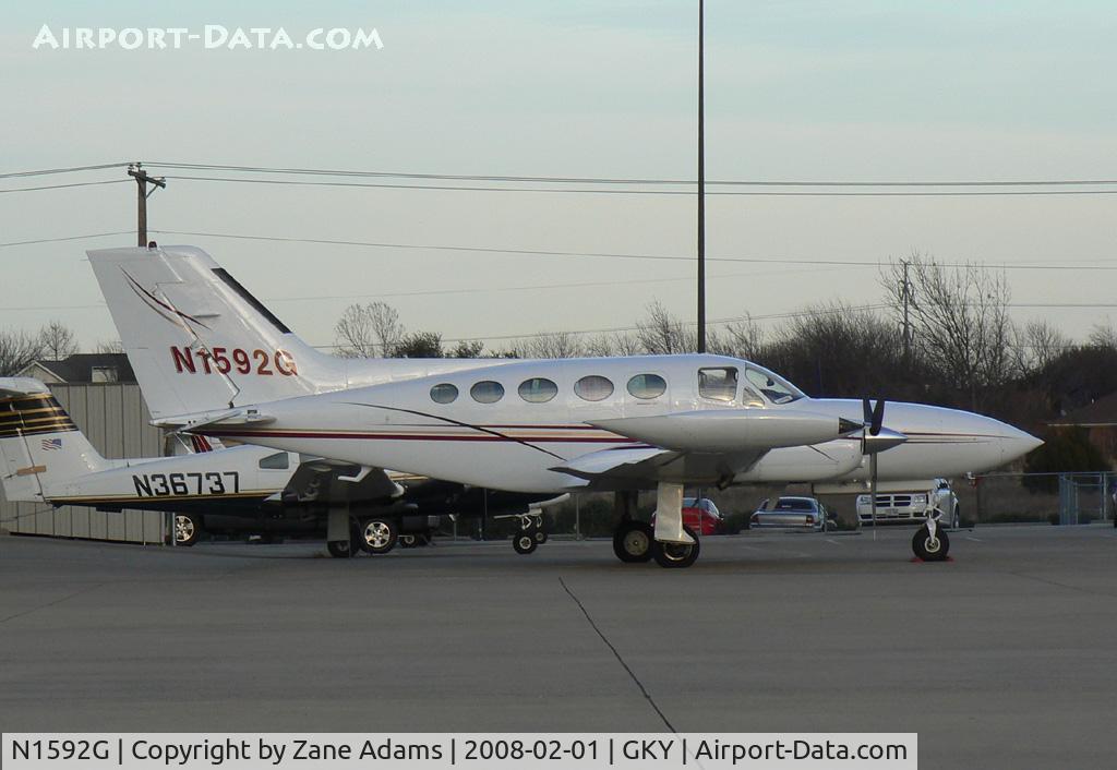 N1592G, 1974 Cessna 421B Golden Eagle C/N 421B0822, At Arlington Municipal