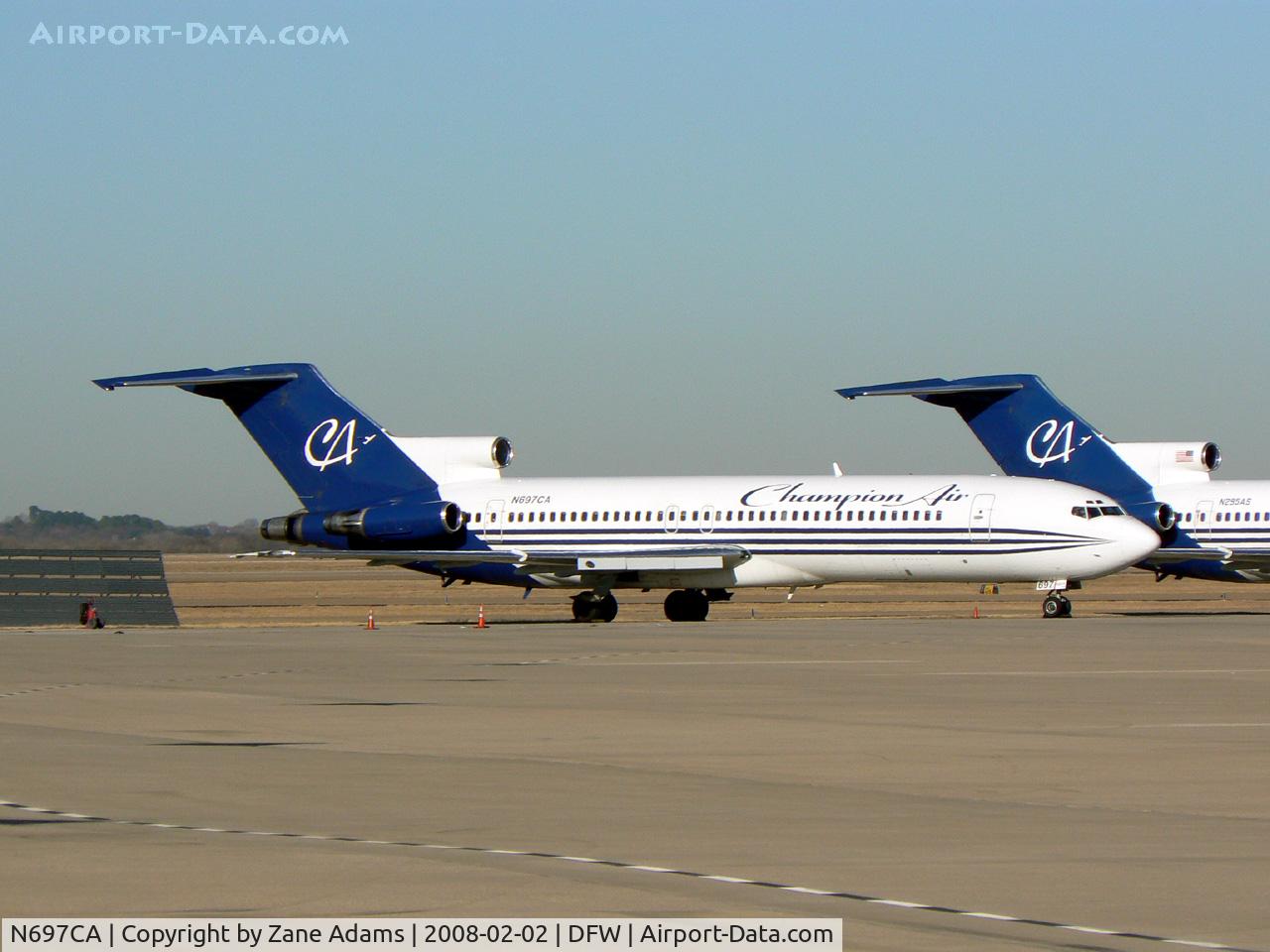 N697CA, 1983 Boeing 727-270 C/N 23052, On the General Aviation Ramp at DFW (Vegas Charters)