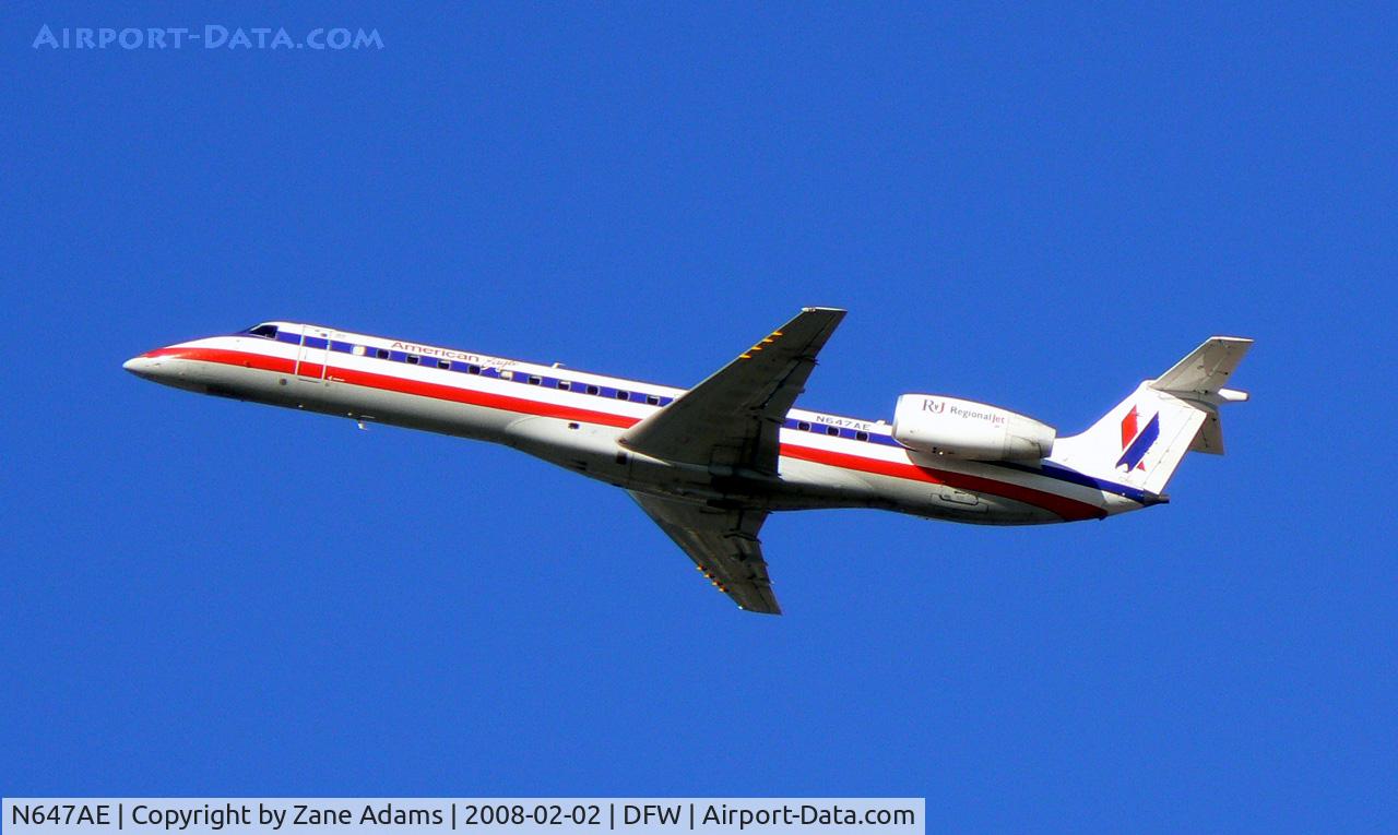 N647AE, 2000 Embraer ERJ-145LR (EMB-145LR) C/N 145222, Takeoff from DFW