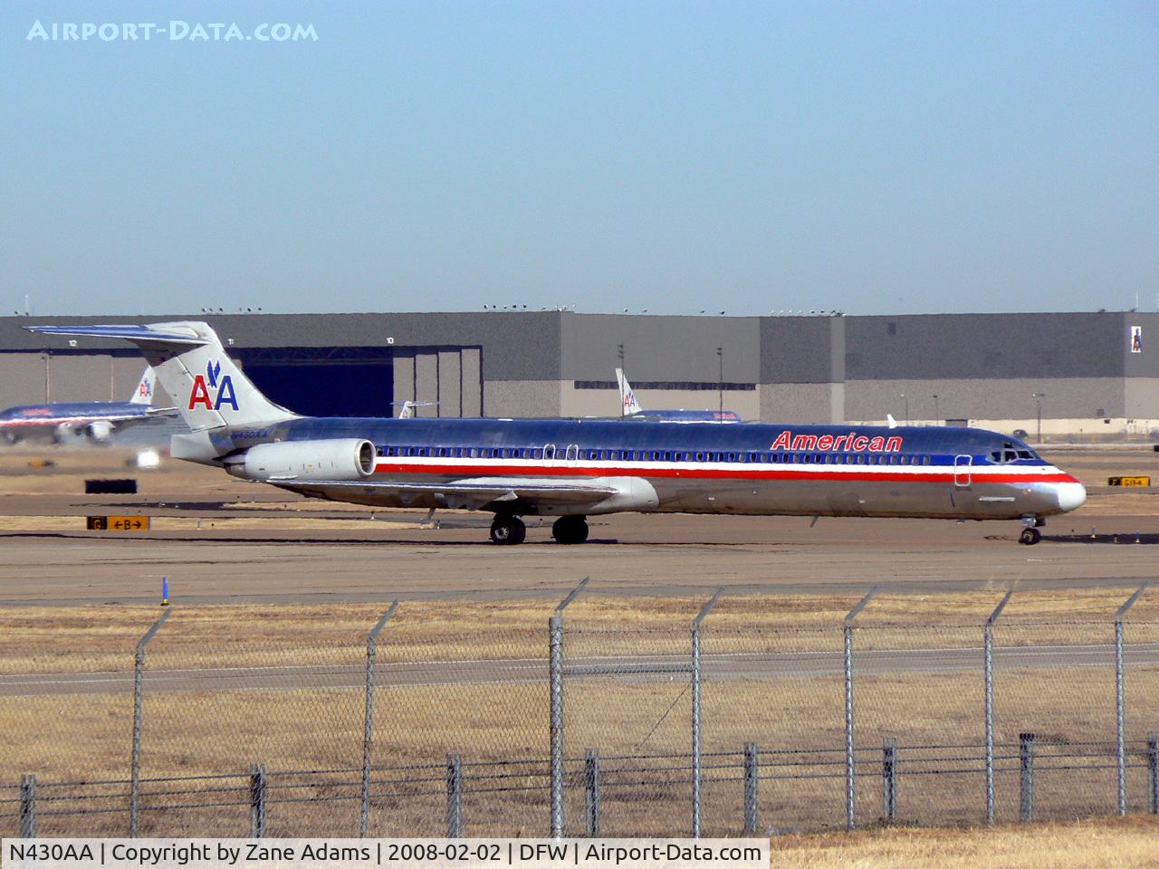 N430AA, 1986 McDonnell Douglas MD-82 (DC-9-82) C/N 49342, American Airlines at DFW