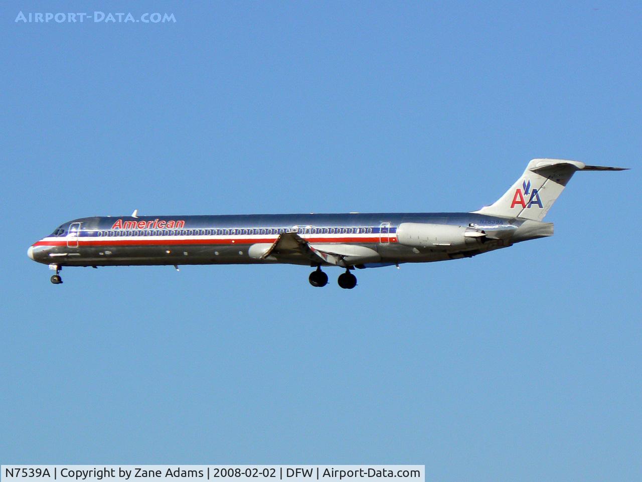 N7539A, 1990 McDonnell Douglas MD-82 (DC-9-82) C/N 49993, American Airlines at DFW