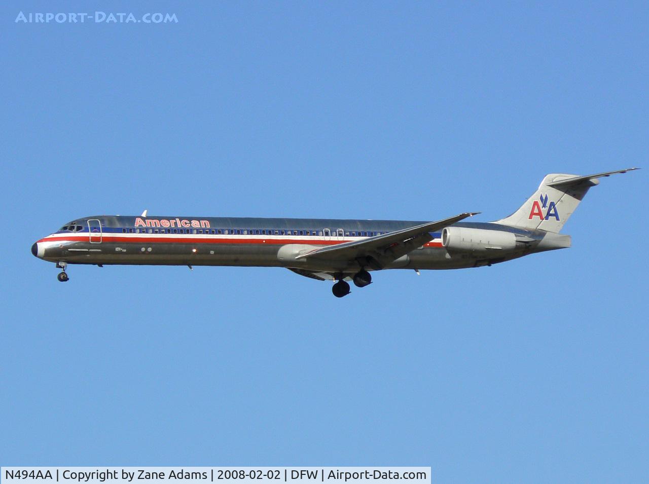 N494AA, 1989 McDonnell Douglas MD-82 (DC-9-82) C/N 49732, American Airlines at DFW