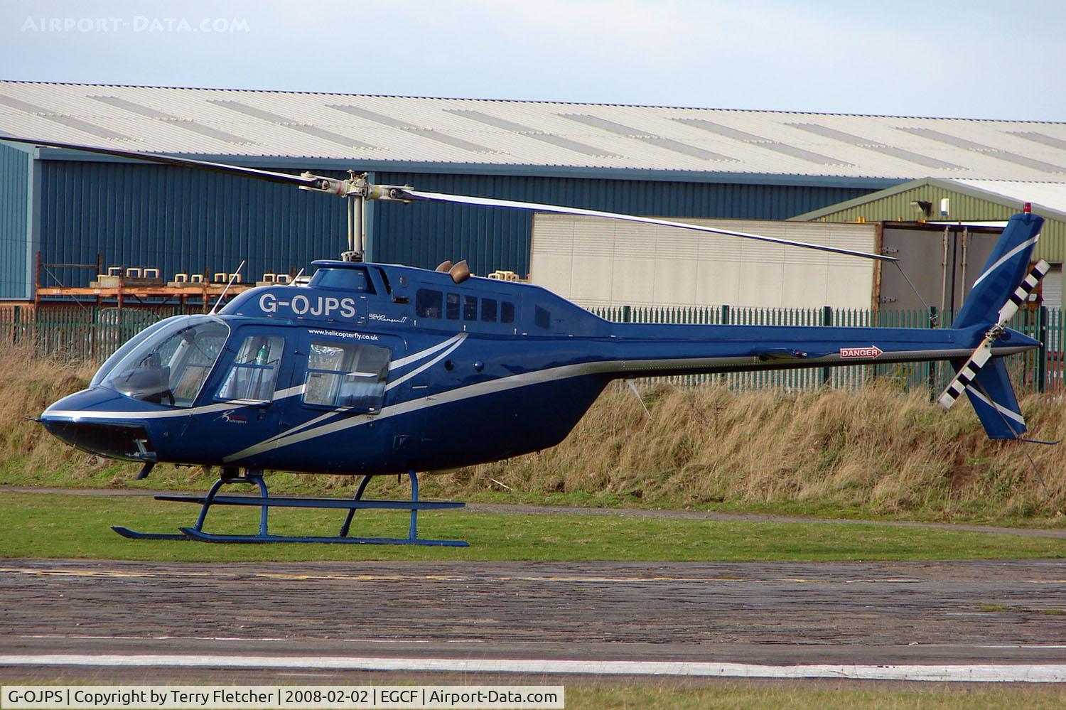 G-OJPS, 1974 Bell 206B JetRanger II C/N 1484, Bell 206B at Sandtoft in Feb 2008
