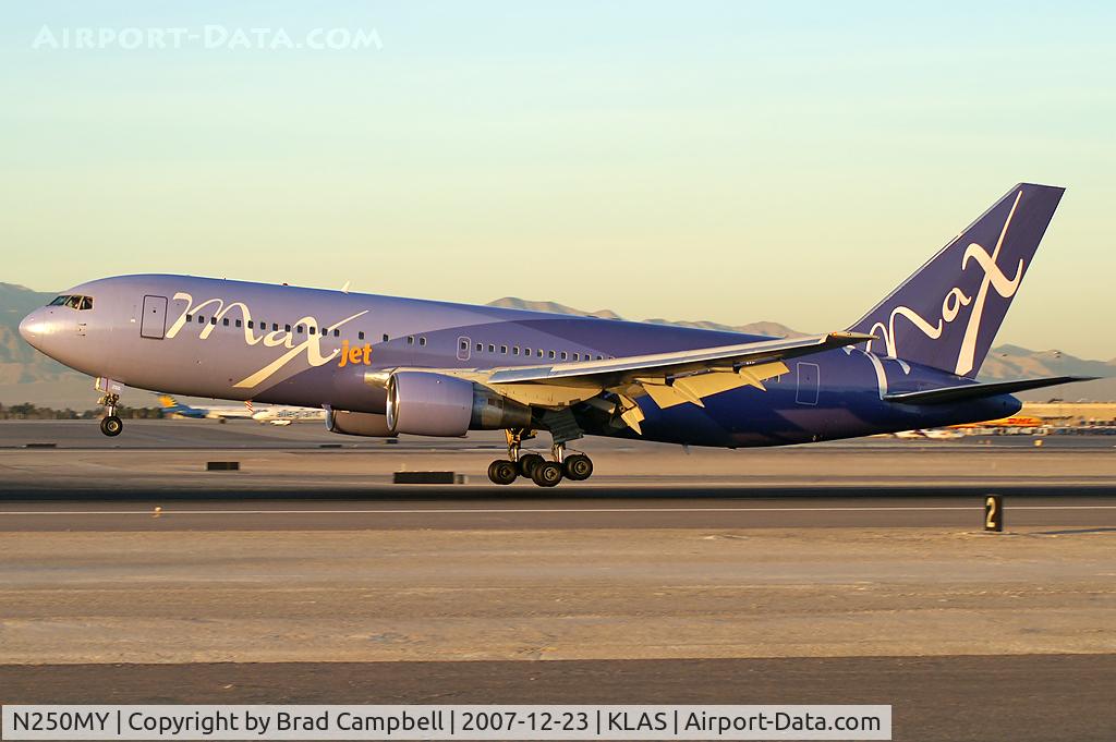N250MY, 1985 Boeing 767-238 C/N 23306, MaxJet Airways / 1985 Boeing 767-238